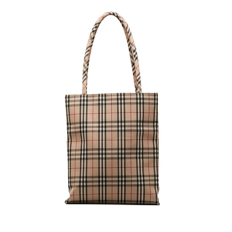 Burberry Burberry Burberry Nova Check Canvas Tote Bag Beige Multicolor Canvas Tote Bag in Great Condition Size ONE SIZE - 1 Thumbnail