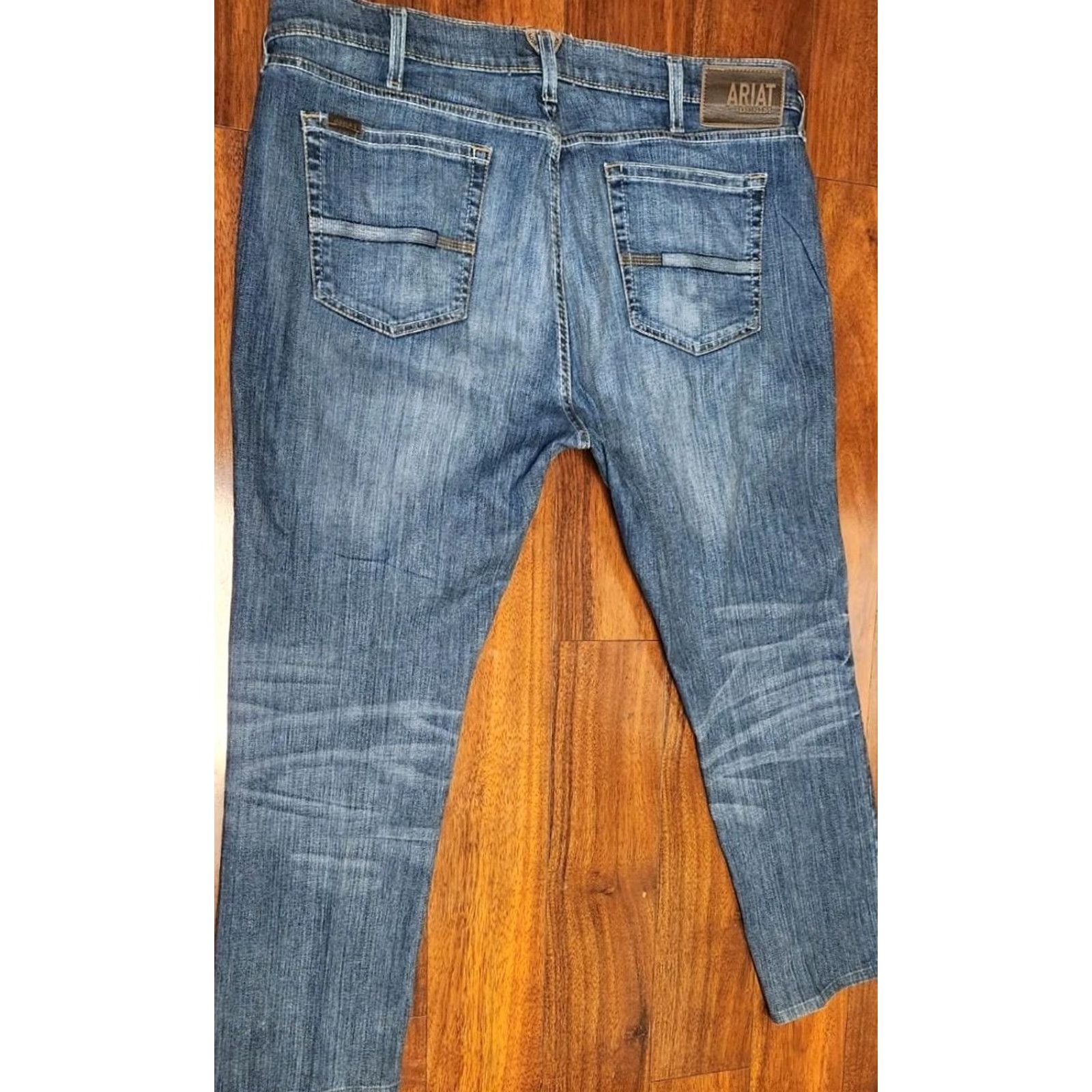 Ariat ARIAT Jeans Men Slim 40x29.5 Blue M8 Benton Modern Denim Pants 10037963 Size US 40 / EU 56 - 3 Thumbnail