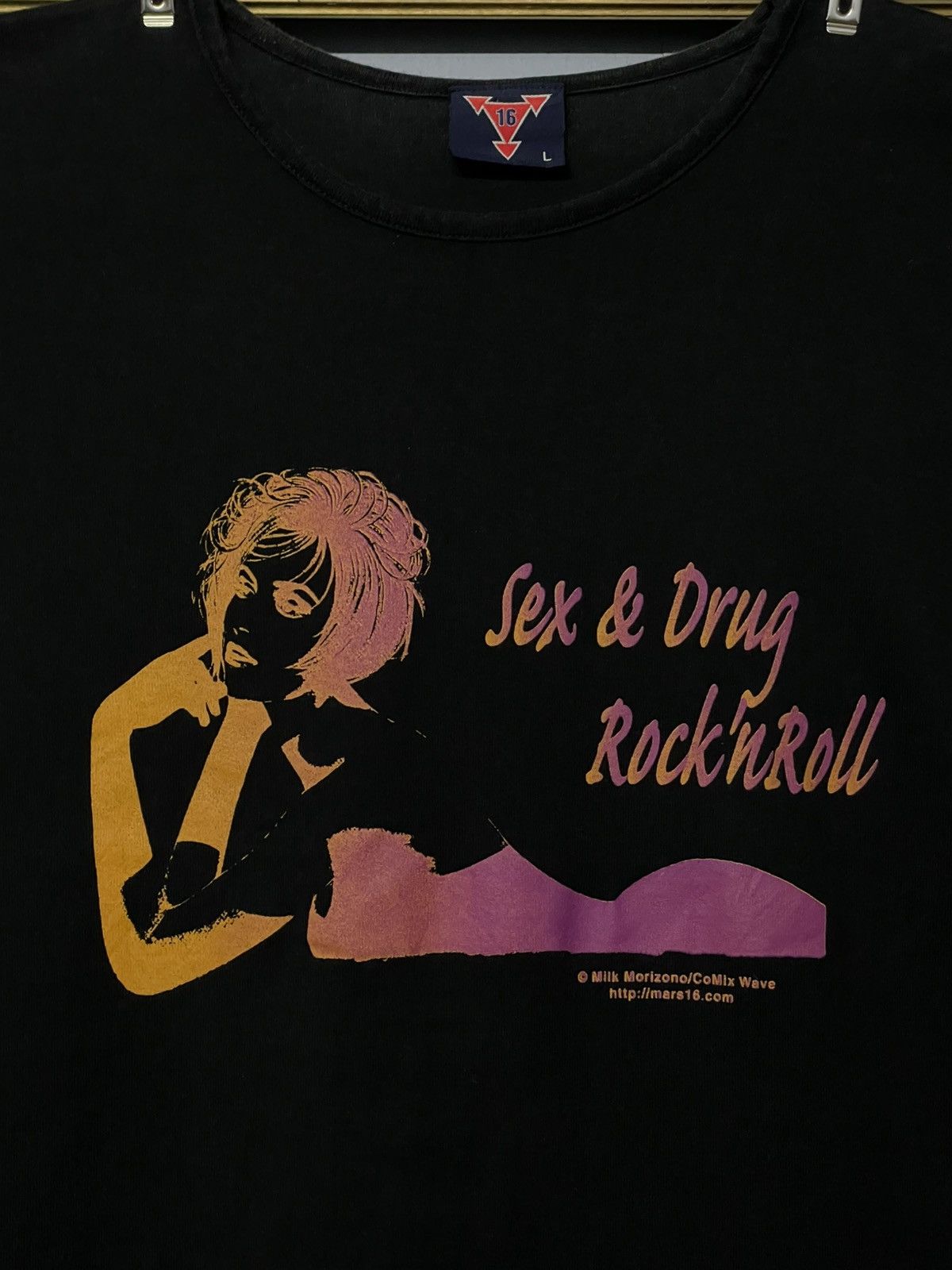 Hysteric Glamour Vintage 90s Japan Designer Mars 16 Sex & Drug RocknRoll Tee Size US S / EU 44-46 / 1 - 3 Thumbnail