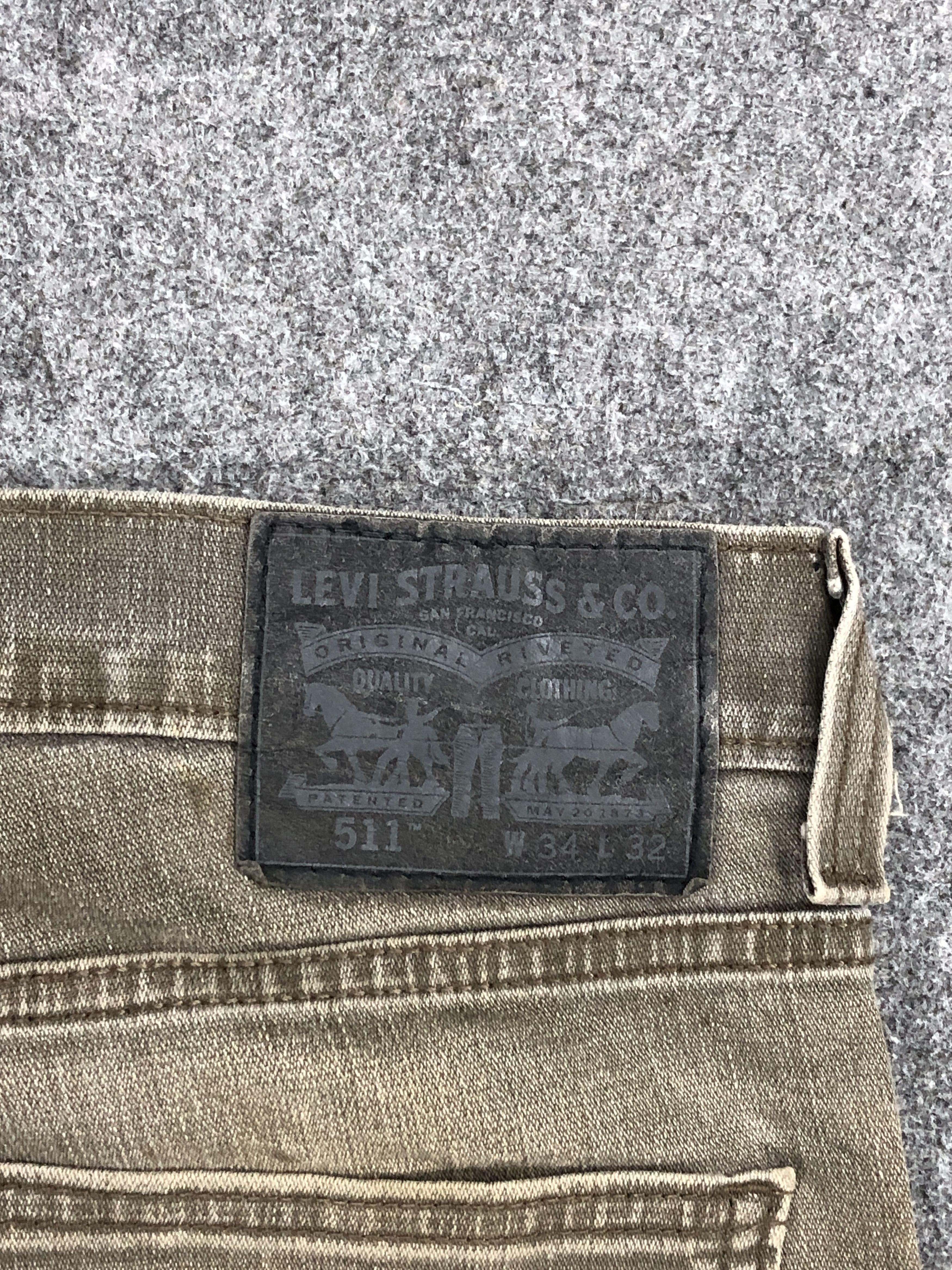 Levi's × Vintage Rusty Vintage Levi's 511 Faded Black Slim Fit Jeans DP2257 Size US 33 - 5 Thumbnail