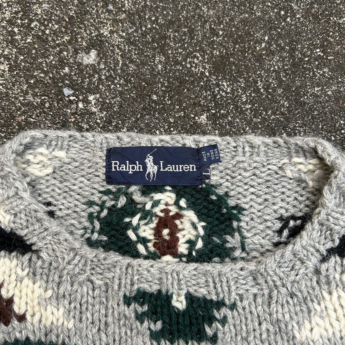 RRL Ralph Lauren Vintage90s Polo Ralph Lauren KnitSweater Deer in a Landscape Size US S / EU 44-46 / 1 - 6 Thumbnail