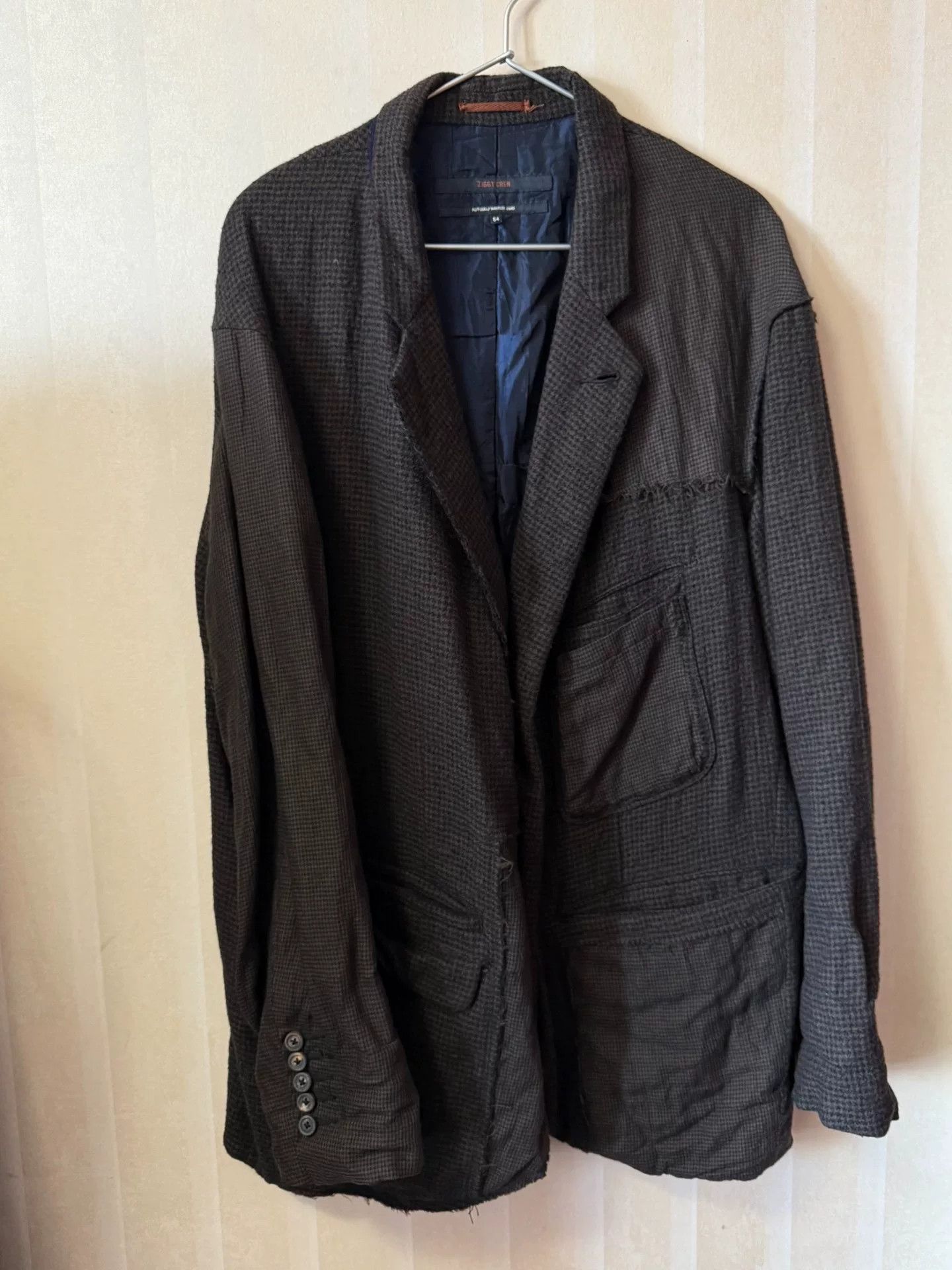 Ziggy Chen Ziggy Chen 19AW Houndstooth Wool Jacket Size US L / EU 52-54 / 3 - 1 Thumbnail