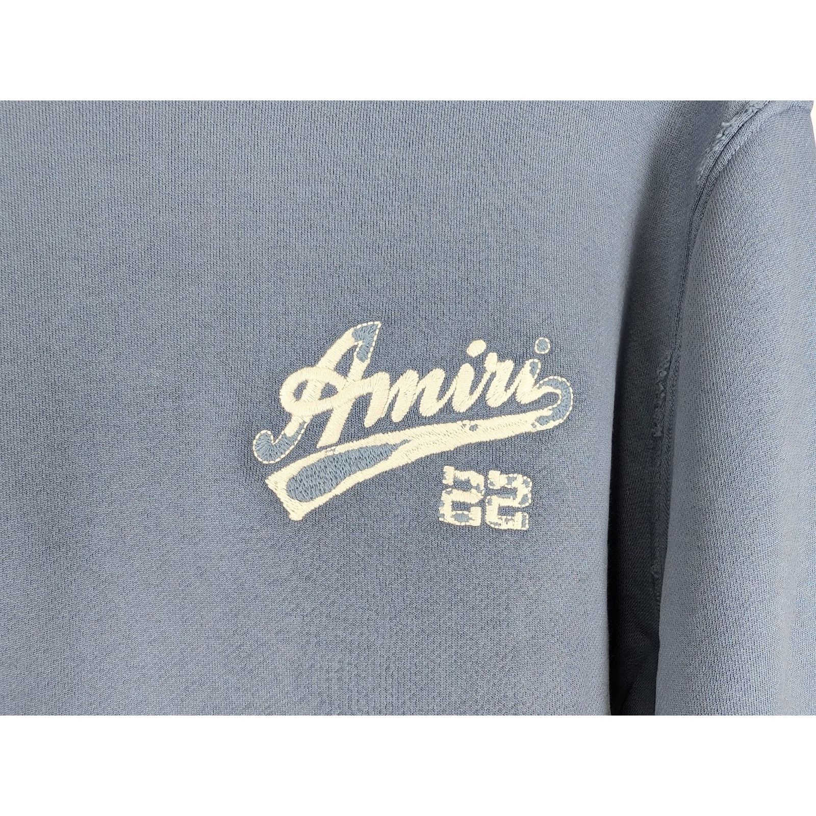 Amiri o1rshd1 Q:3 / Amiri 22 Hoodie in Bluefin Size US XL / EU 56 / 4 - 5 Thumbnail