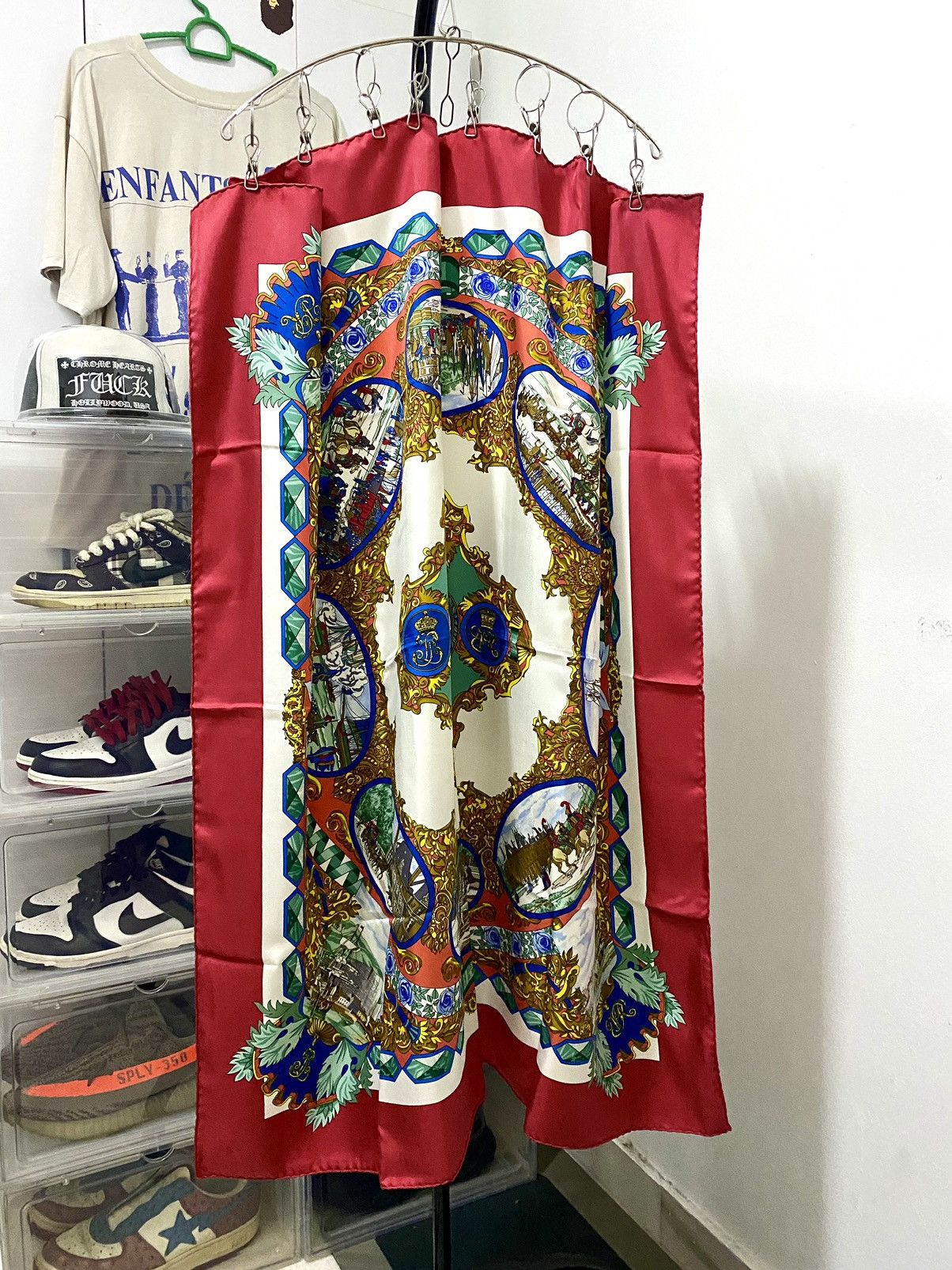 Hermes HERMES MULTI-COLORED L'ENTENTE CORDIALE 90CM SILK SCARF Size ONE SIZE - 1 Thumbnail