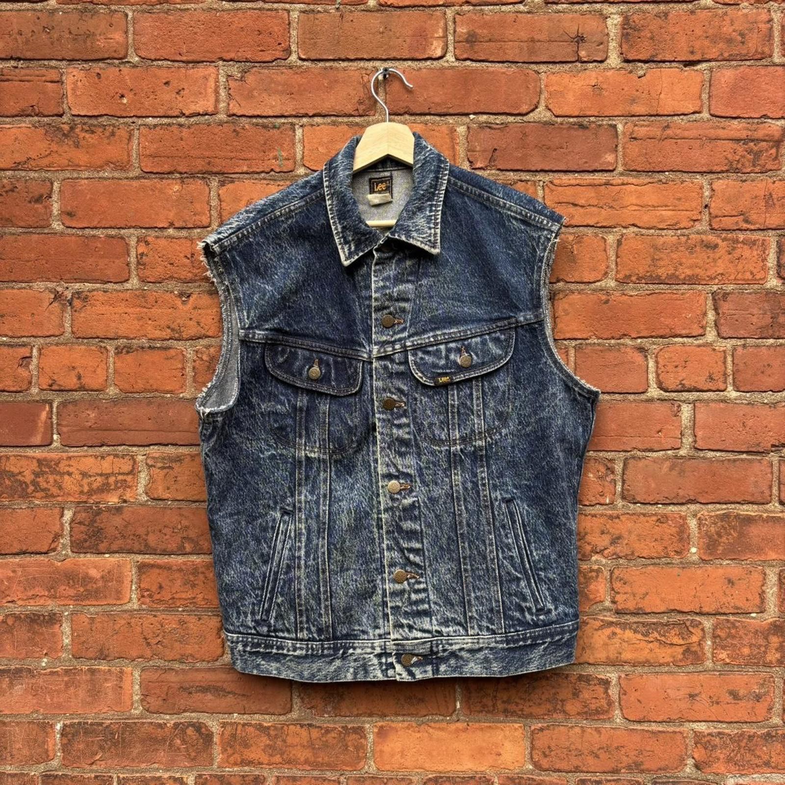 Lee vintage lee rider acid washed denim vest 70s/80s M Size US M / EU 48-50 / 2 - 1 Thumbnail