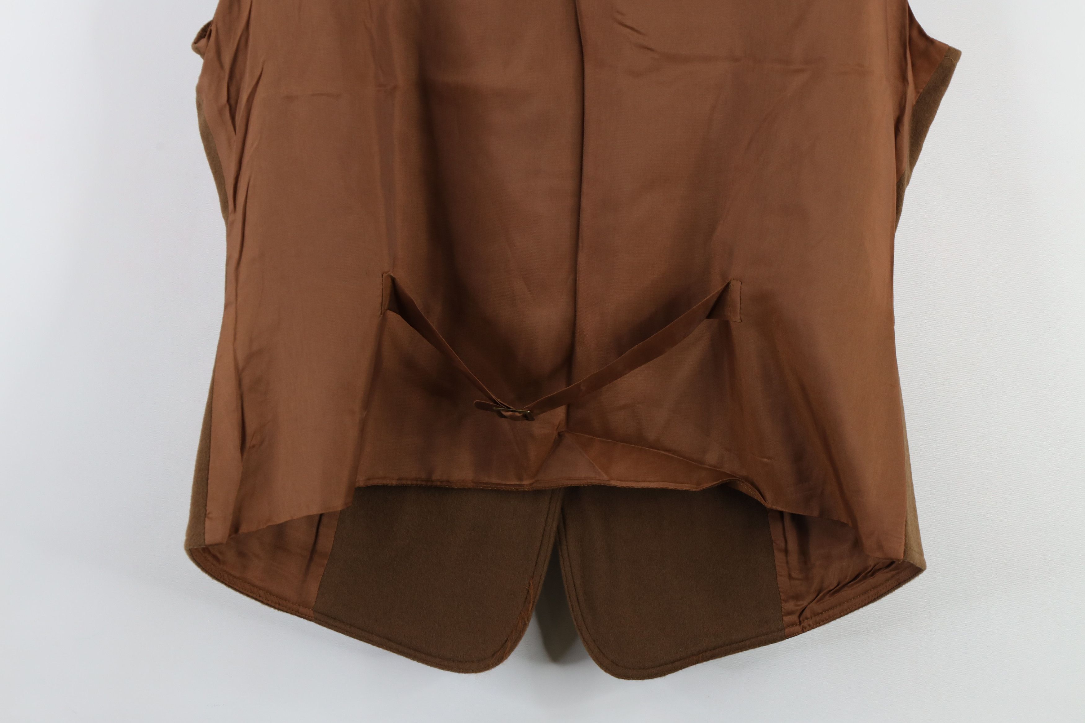 Vintage Vintage 90s Streetwear Cashmere Blend Buckle Back Vest Brown Size L / US 10 / IT 46 - 12 Thumbnail
