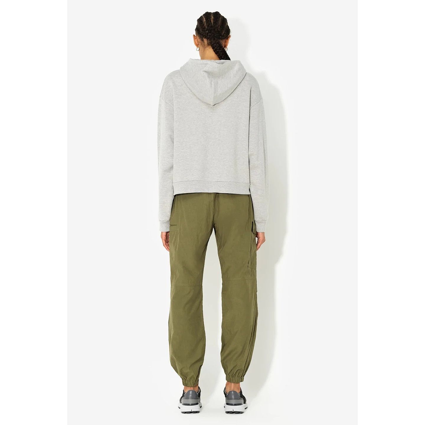 John Elliott John Elliott Women's Villain Cropped French Terry Hoodie Size XS / US 0-2 / IT 36-38 - 8 Thumbnail