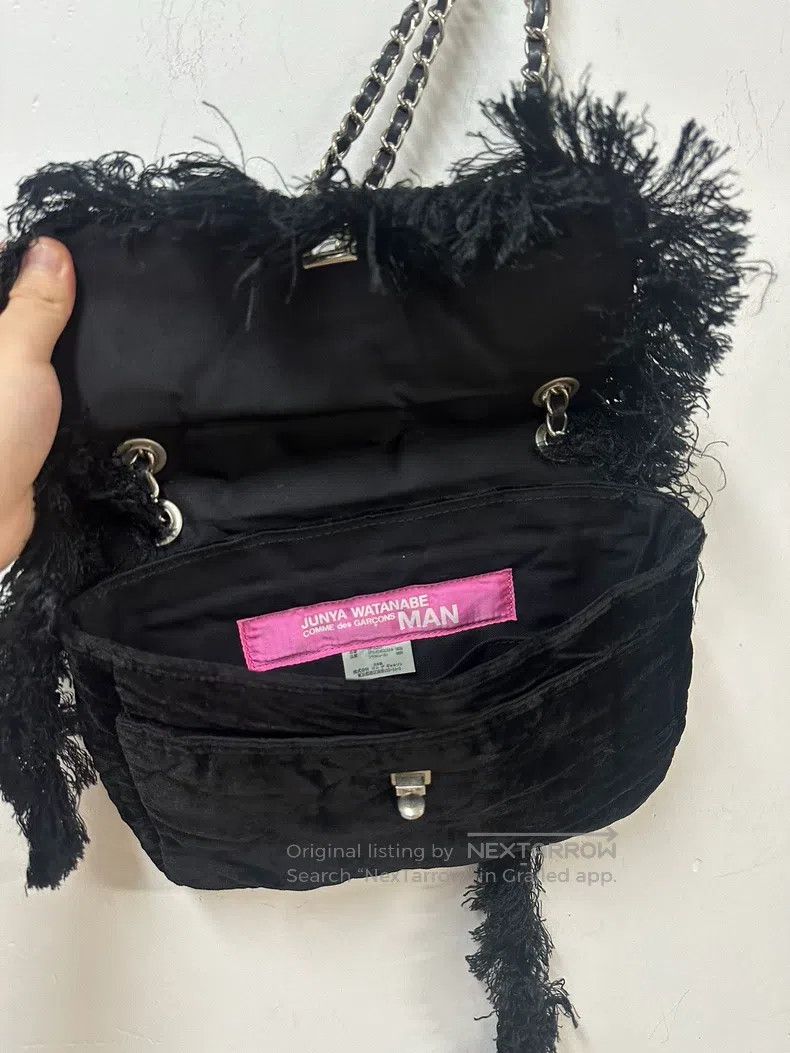 Junya Watanabe Junya Watanabe Fringe Velvet Handbag Size ONE SIZE - 7 Thumbnail