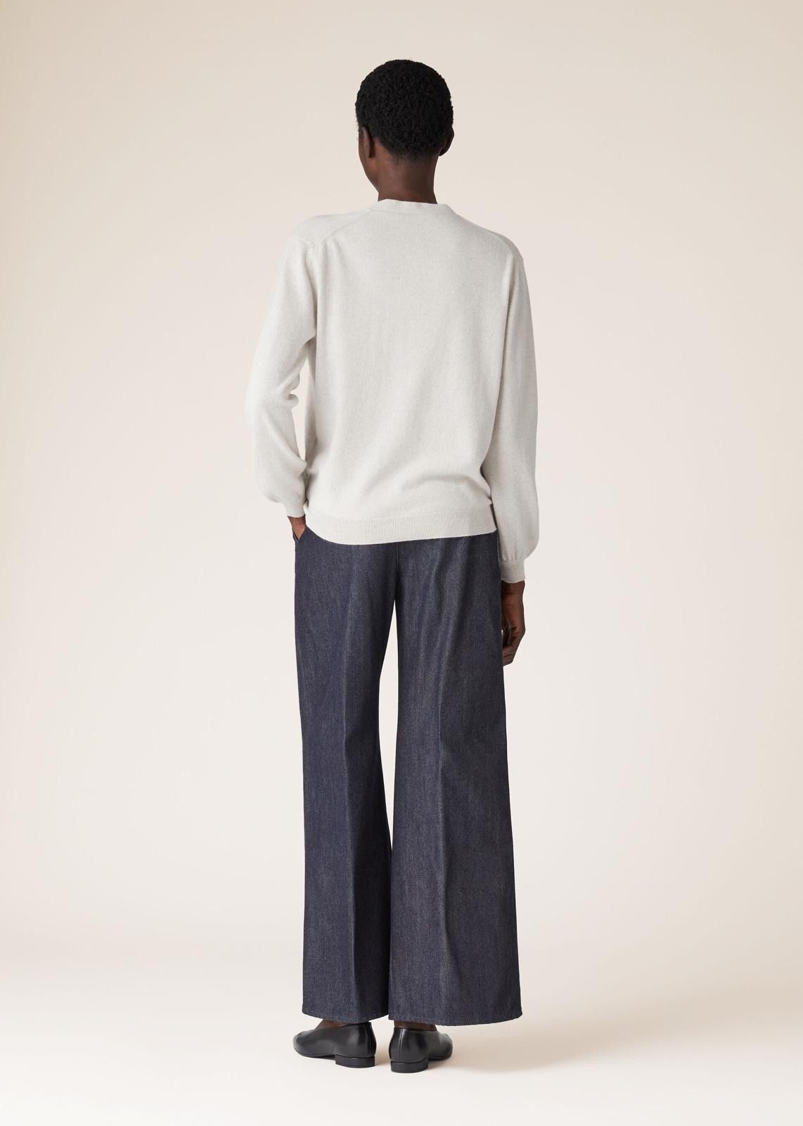Loro Piana o1srvl11e0824 Ica Cashmere Silk Cardigan in White Size XL / US 12-14 / IT 48-50 - 4 Thumbnail
