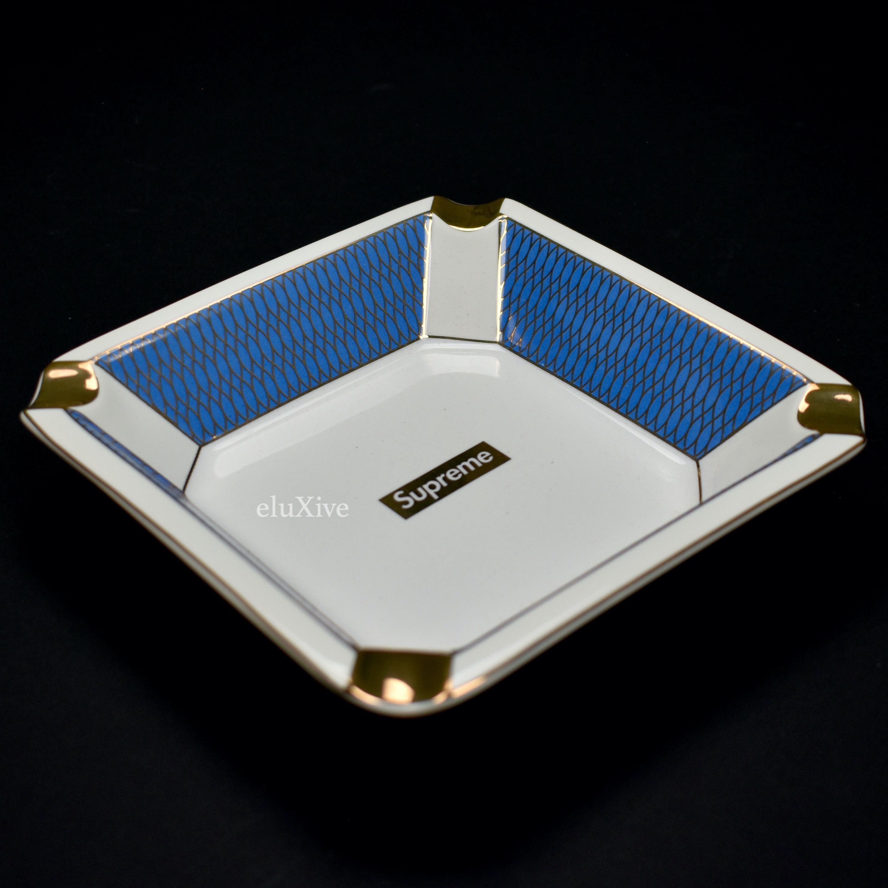 Supreme Supreme Box Logo Ceramic Ashtray Blue DS Size ONE SIZE - 3 Thumbnail