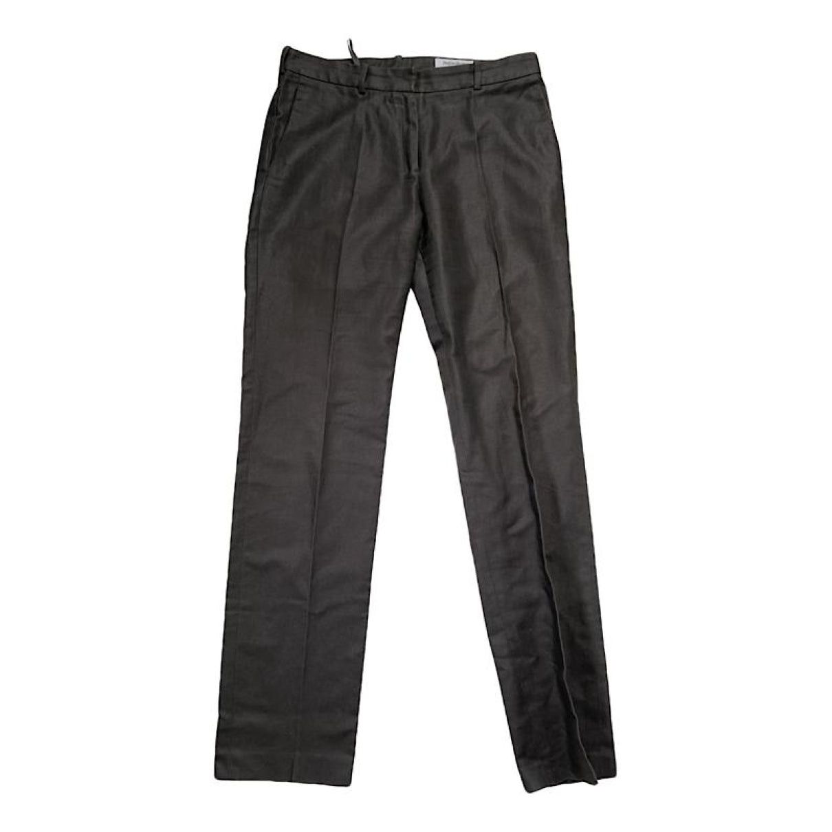 Yves Saint Laurent Anthracite Cotton Trouser Size 27" / US 4 / IT 40 - 1 Thumbnail