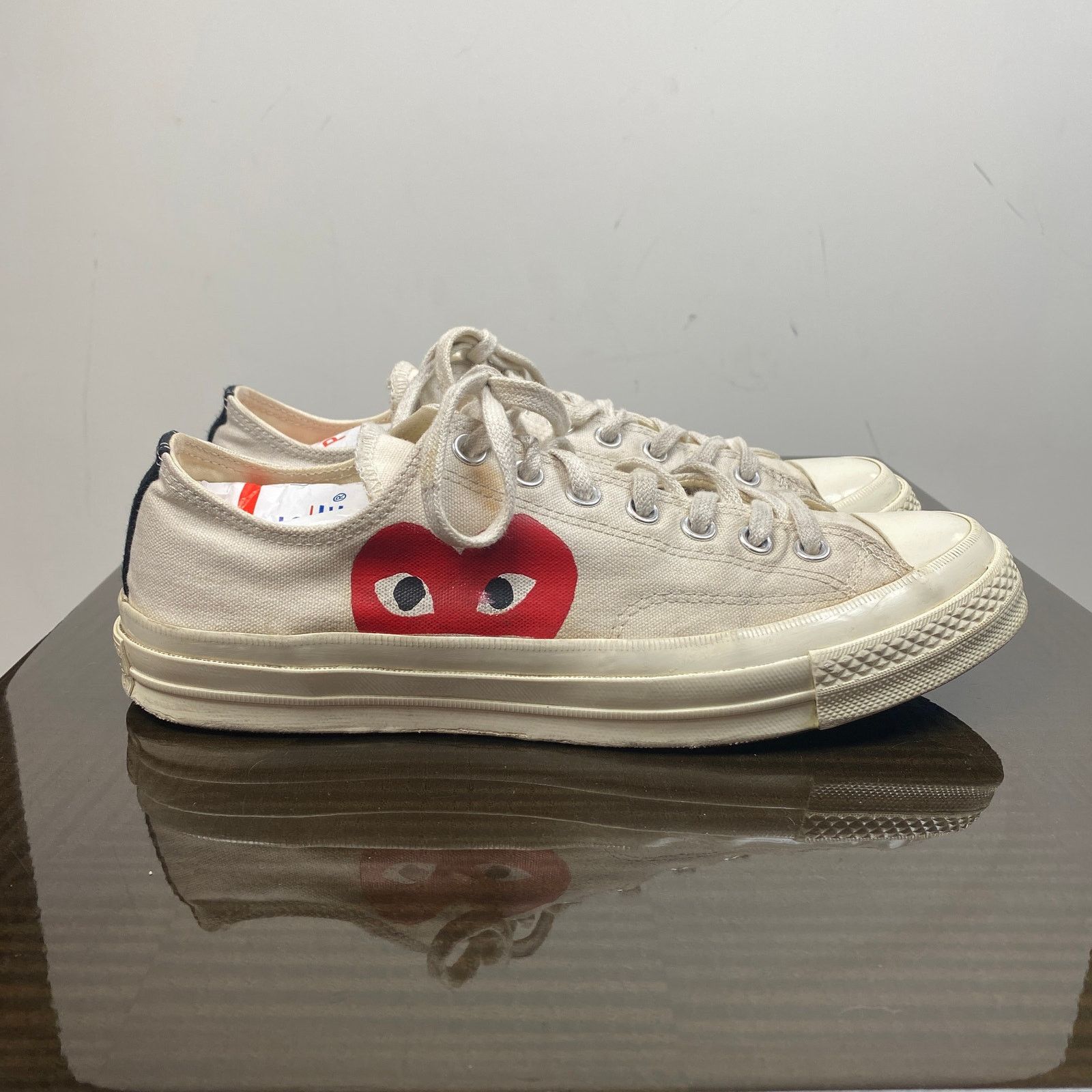 Comme des Garcons PLAY × Converse Converse Comme des Garcons Play Heart Low Sneakers Men's 9 Size US 9 / EU 42 - 3 Thumbnail