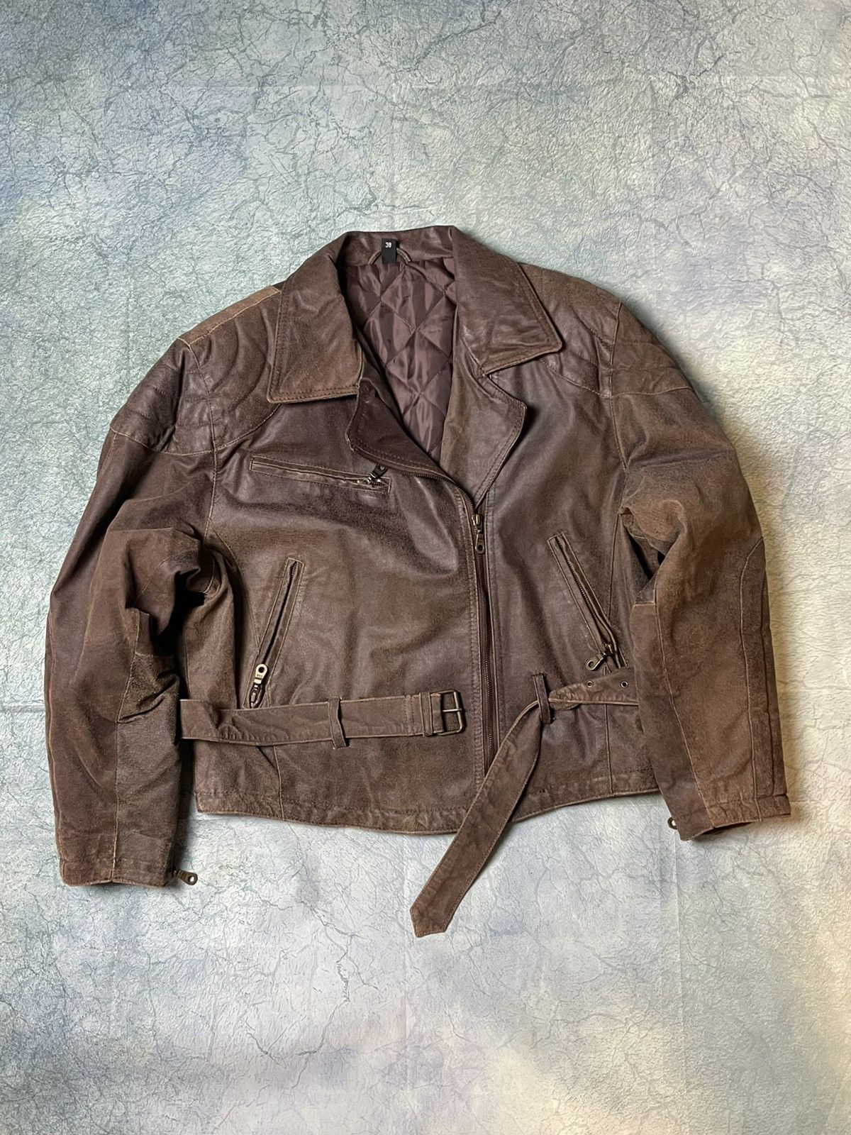 Designer × Vintage Forntline leather jacket vintage Size M / US 6-8 / IT 42-44 - 1 Thumbnail