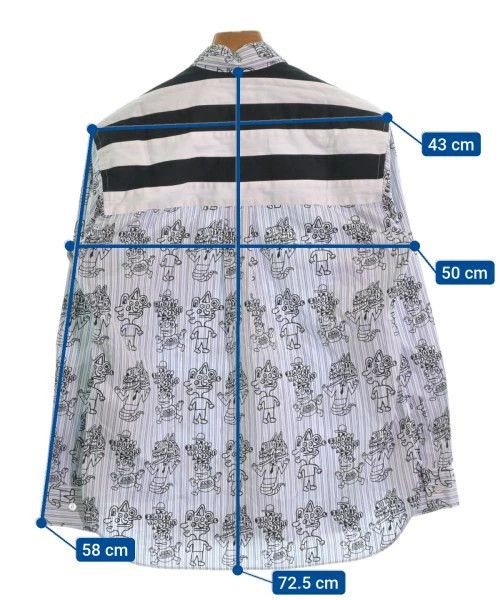 Comme des Garcons SHIRT Shirt all-over pattern long sleeve chest pocket Multicolor Size US XS / EU 42 / 0 - 3 Thumbnail