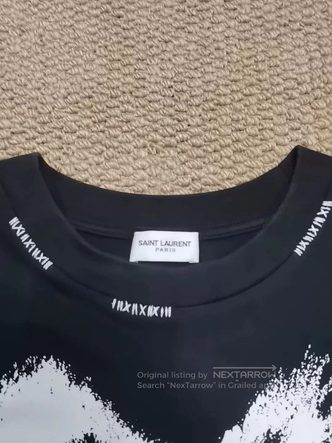 Saint Laurent Paris Saint Laurent Black Heart Graphic T. Size US L / EU 52-54 / 3 - 4 Thumbnail