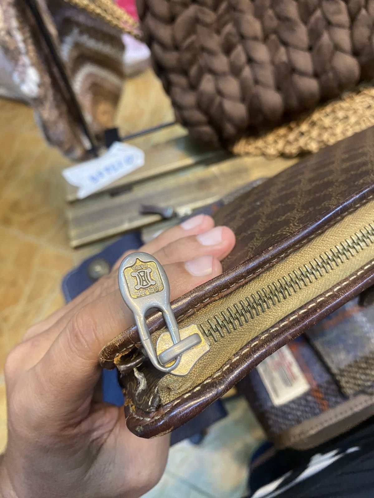 Celine Authentic Vintage Celine Monogram Clutch Size ONE SIZE - 9 Thumbnail