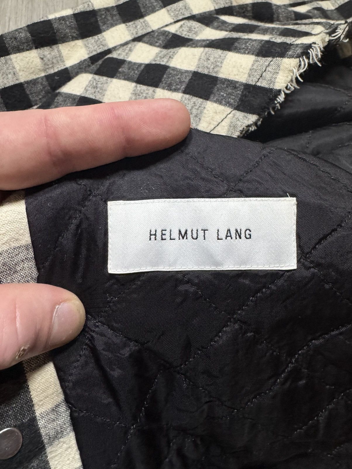 Helmut Lang HELMUT LANG Oversized Gingham Check Flannel Shirt Shacket Size US M / EU 48-50 / 2 - 7 Thumbnail