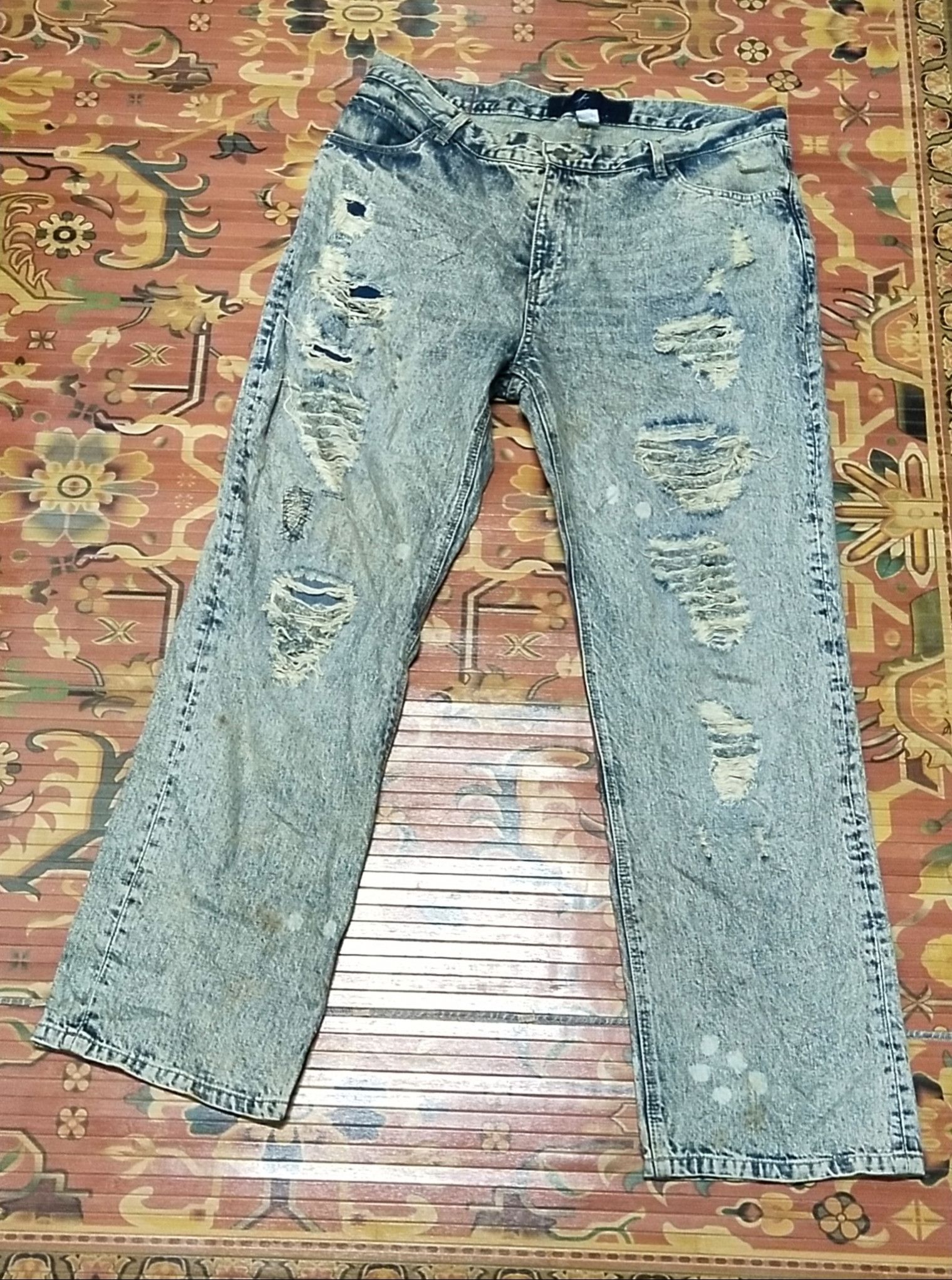 Vintage Final Drop Karl Kani Distressed Pant Size US 40 / EU 56 - 2 Thumbnail