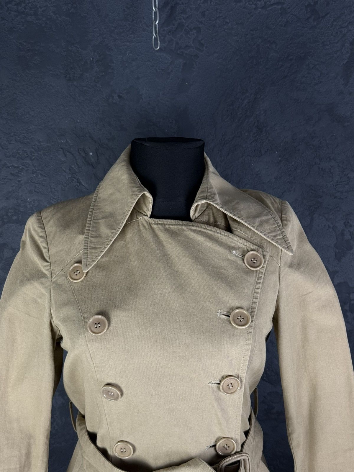 Helmut Lang Vintage Helmut Lang Women’s Double-Breasted Trench Coat 38 Size XS / US 0-2 / IT 36-38 - 7 Thumbnail