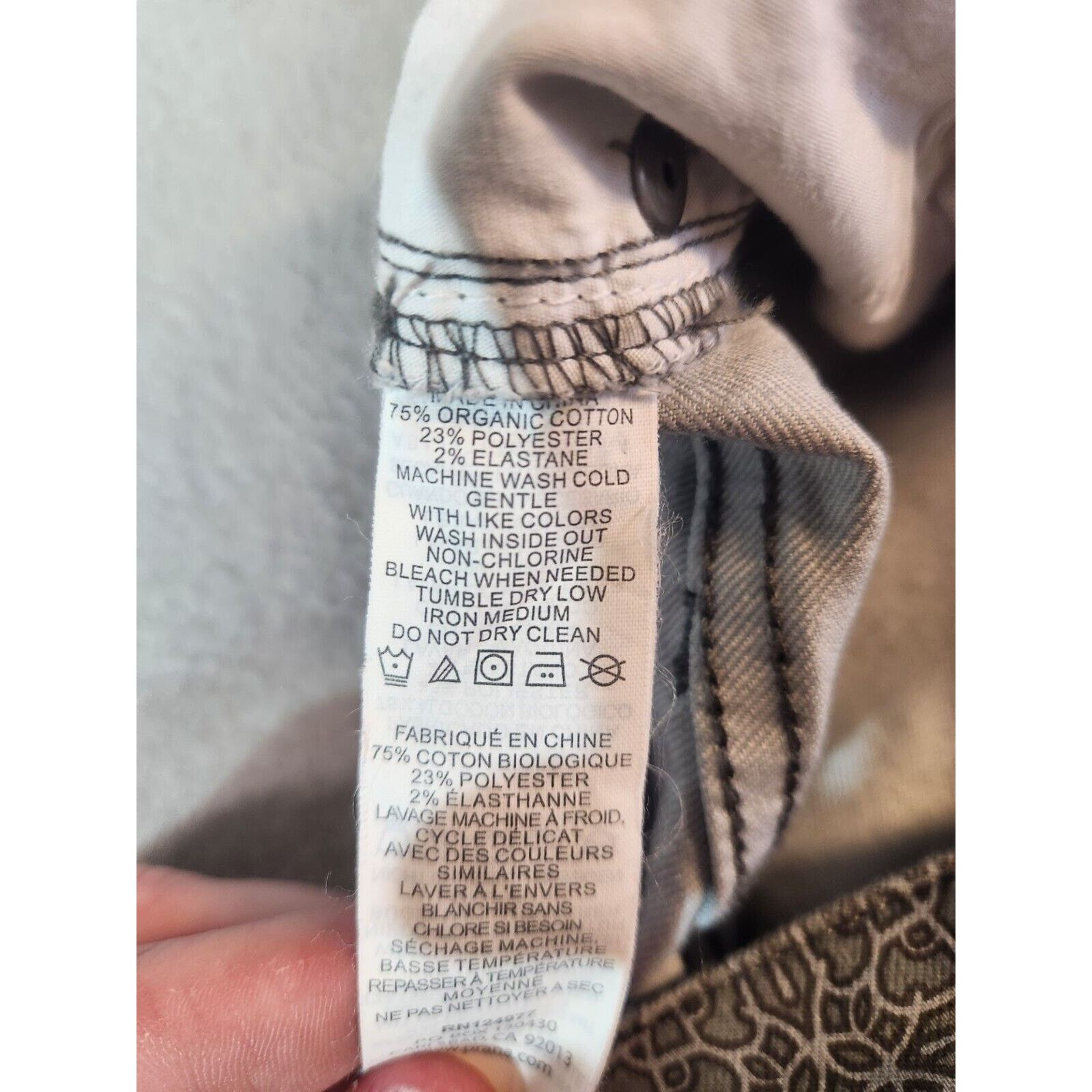 Prana PrAna Kara Jeans Organic Cotton Silver Gray Straight Leg Size 28" / US 6 / IT 42 - 12 Thumbnail