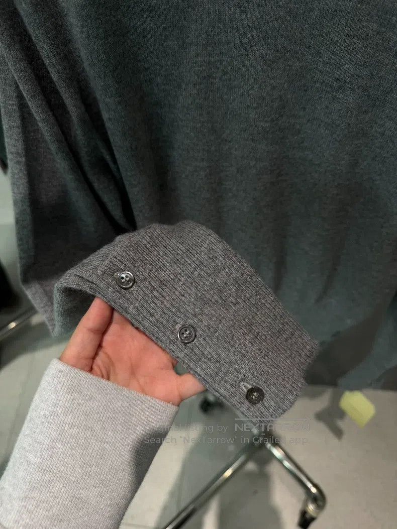 Thom Browne Thom Browne Medium gray cashmere crewneck Size US S / EU 44-46 / 1 - 4 Thumbnail