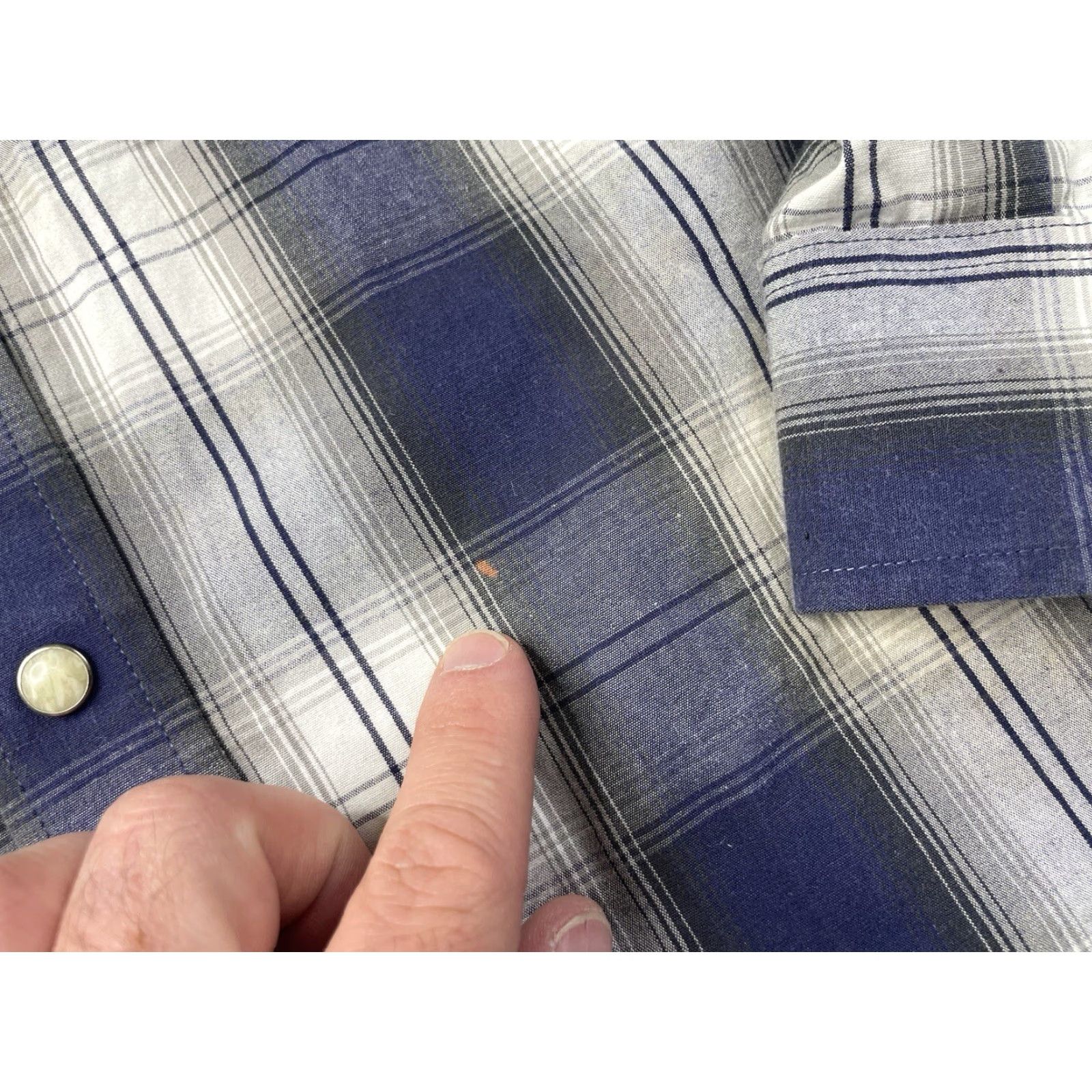 Vintage Powder River Button Up Shirt Men M Blue Plaid Long Sleeve Button-Up Casual Workwear Western Classic Size US M / EU 48-50 / 2 - 4 Thumbnail
