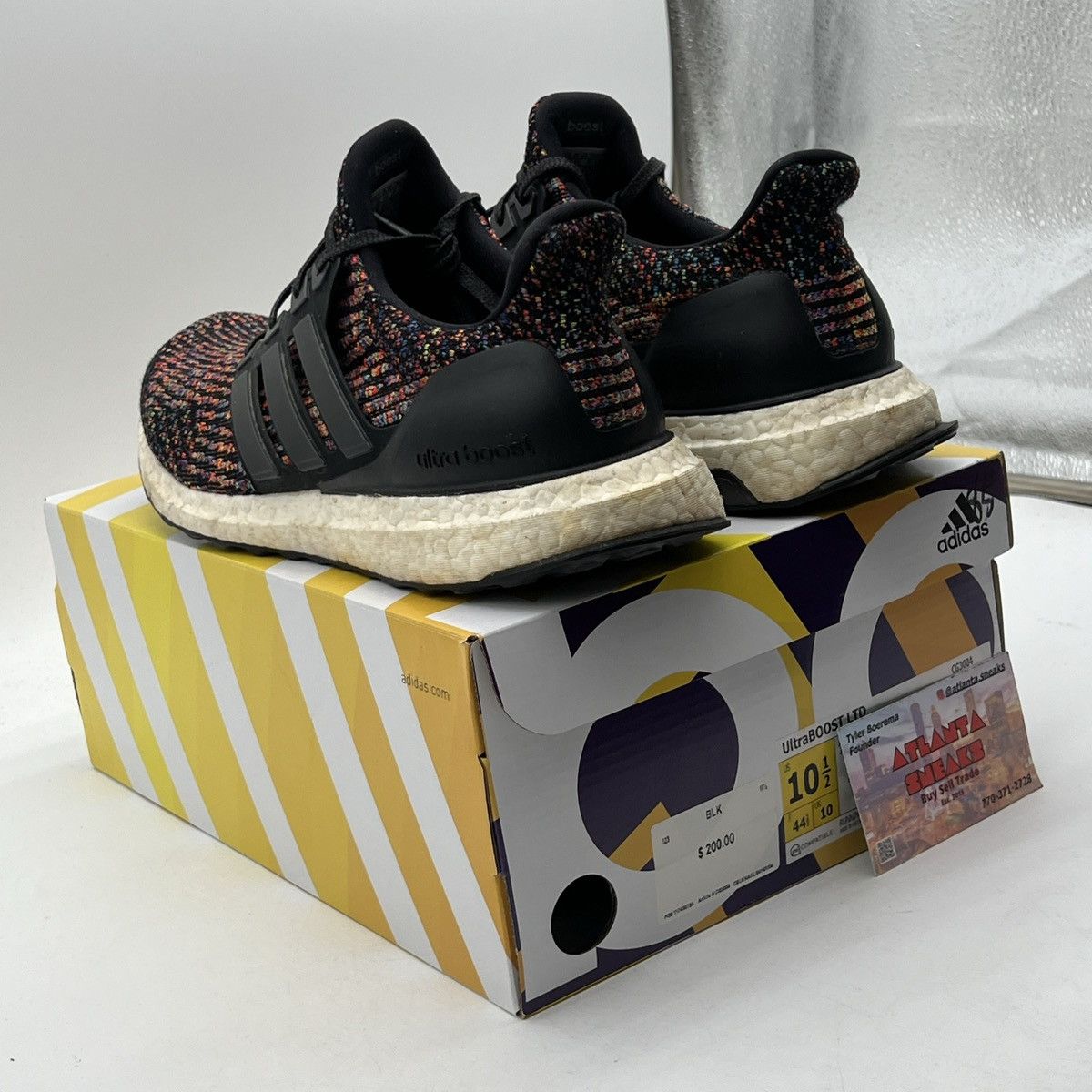Adidas UltraBoost 3.0 multi color Size US 10.5 / EU 43-44 - 4 Thumbnail