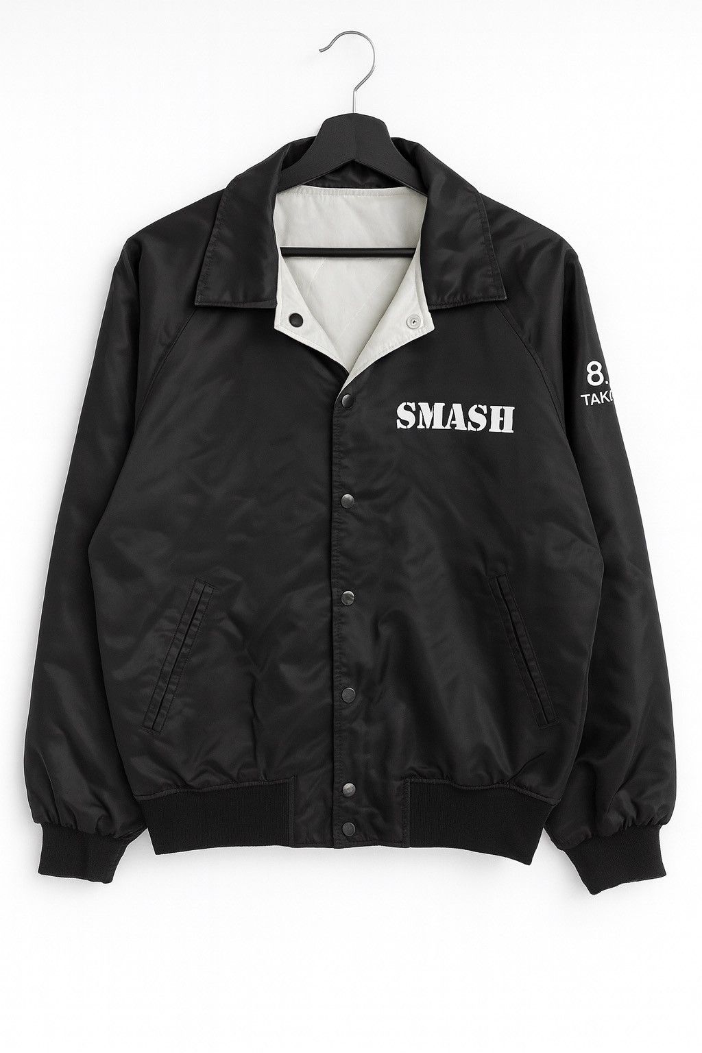 Vintage 80s Village Stone Reversible Varsity Bomber Jacket