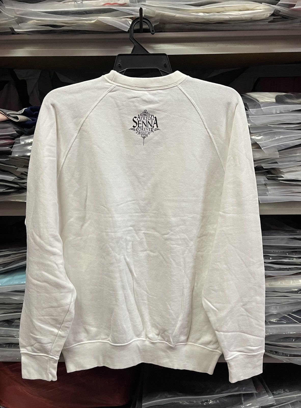 Vintage Vintage 90s Ayrton Senna Forever Sweatshirt🔥🔥🔥 Size US L / EU 52-54 / 3 - 5 Thumbnail