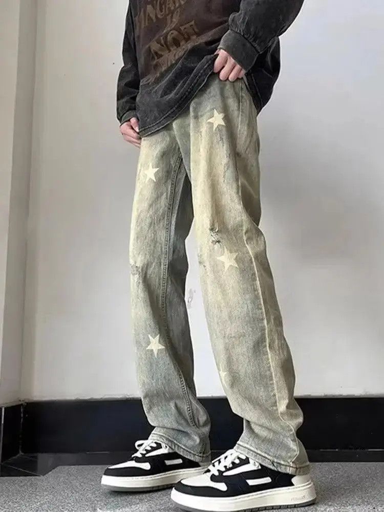 Japanese Brand Washed vintage straight leg jeans Size US 32 / EU 48 - 3 Thumbnail
