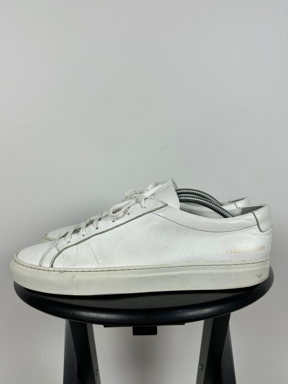 Common Projects Common Projects Original Achilles 1528 Low White Sneakers Size US 11 / EU 44 - 1 Thumbnail