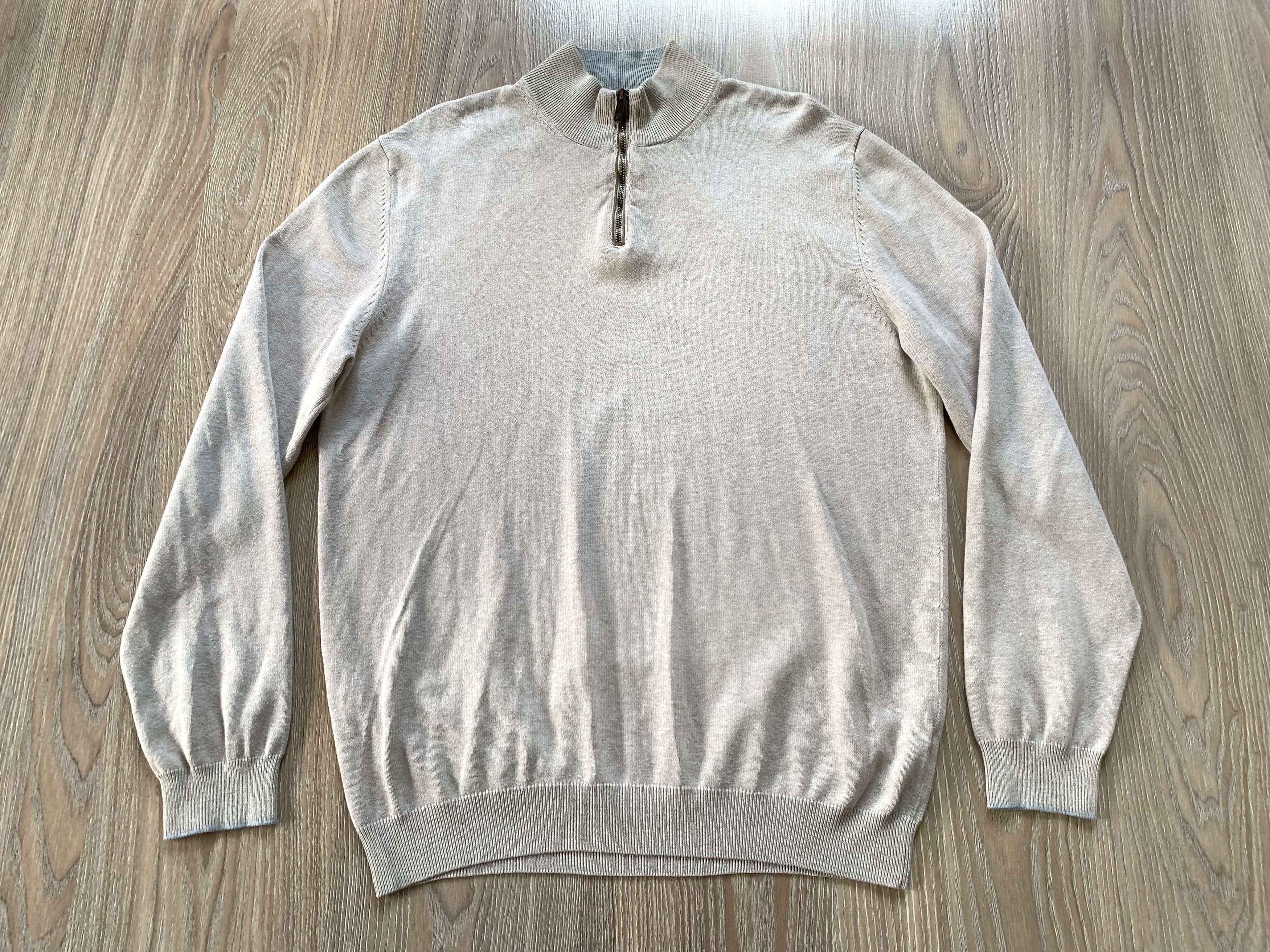 Massimo Dutti Massimo Dutti Cashmere Wool Quarter Zip Sweater Size US XL / EU 56 / 4 - 2 Thumbnail