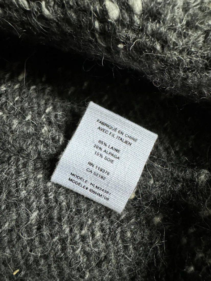 Helmut Lang × Vintage AW2018 Helmut Lang Grey Wool Knit Band Sweater Size US L / EU 52-54 / 3 - 5 Thumbnail