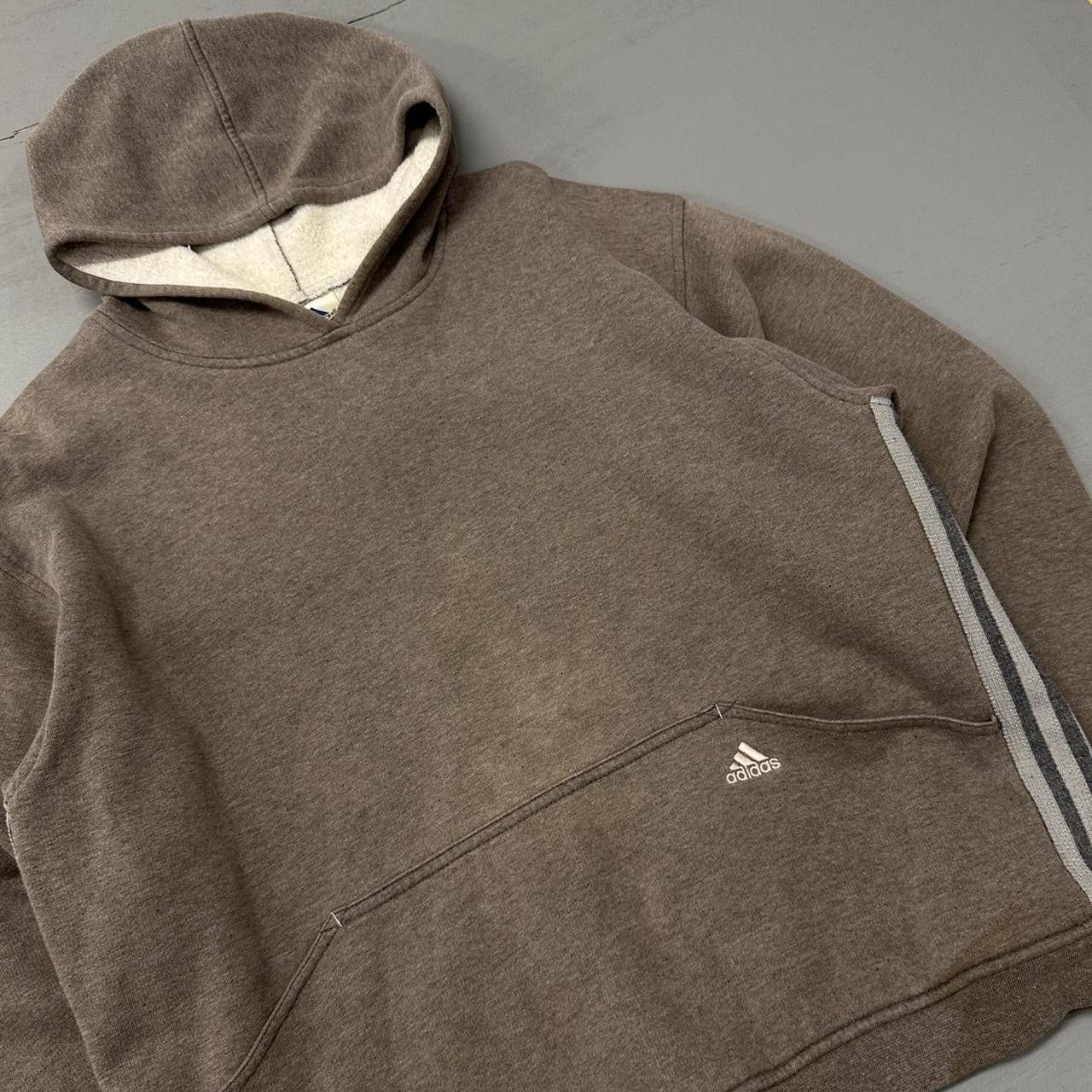 Adidas Y2K Adidas Faded Brown Hoodie Sweatshirt Men’s Small Size US S / EU 44-46 / 1 - 4 Thumbnail