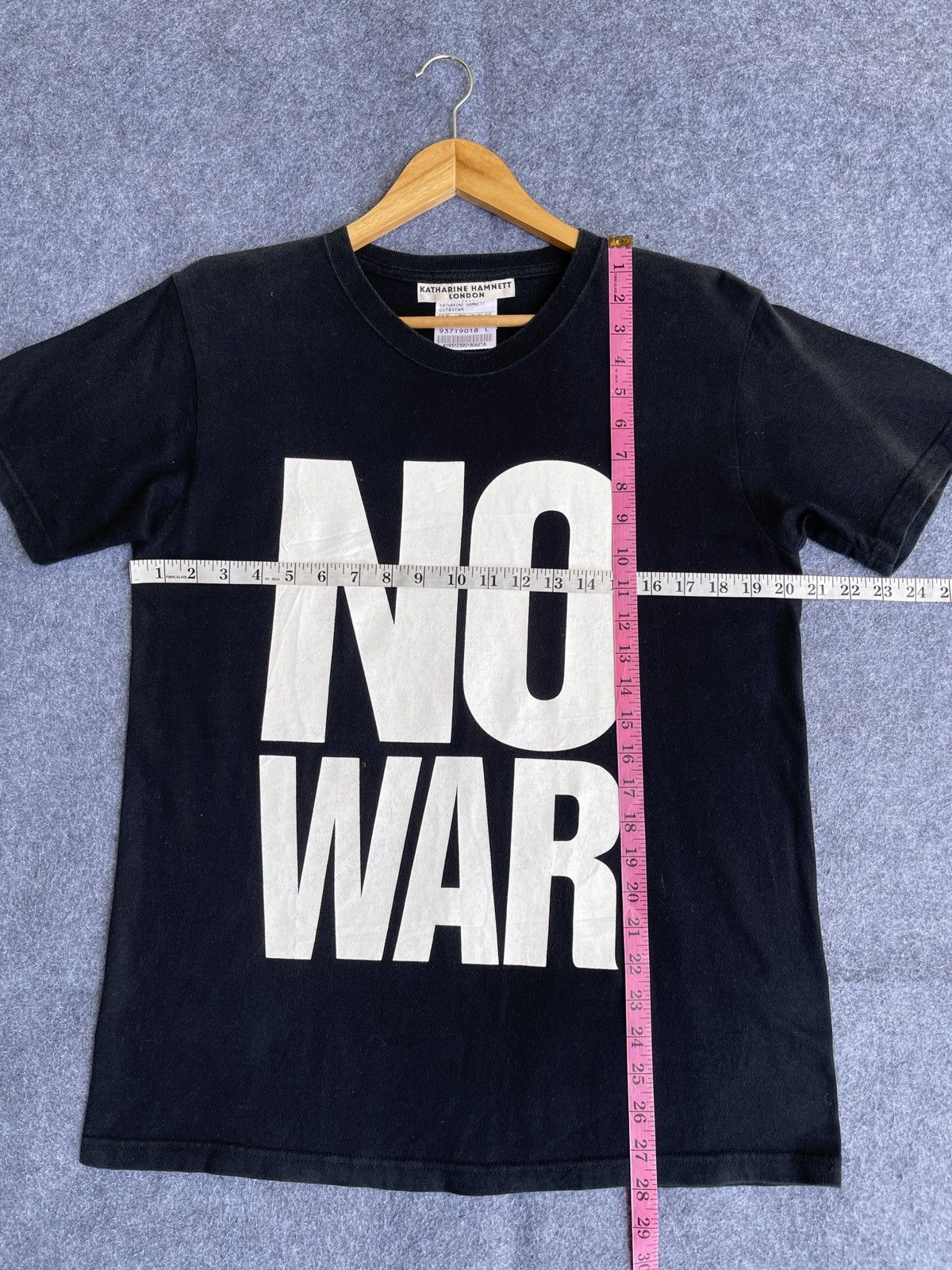 Katharine Hamnett London Last Drop🔥Rare🔥KATHARINE HAMNETT LONDON No War Black Tee Size US L / EU 52-54 / 3 - 11 Thumbnail
