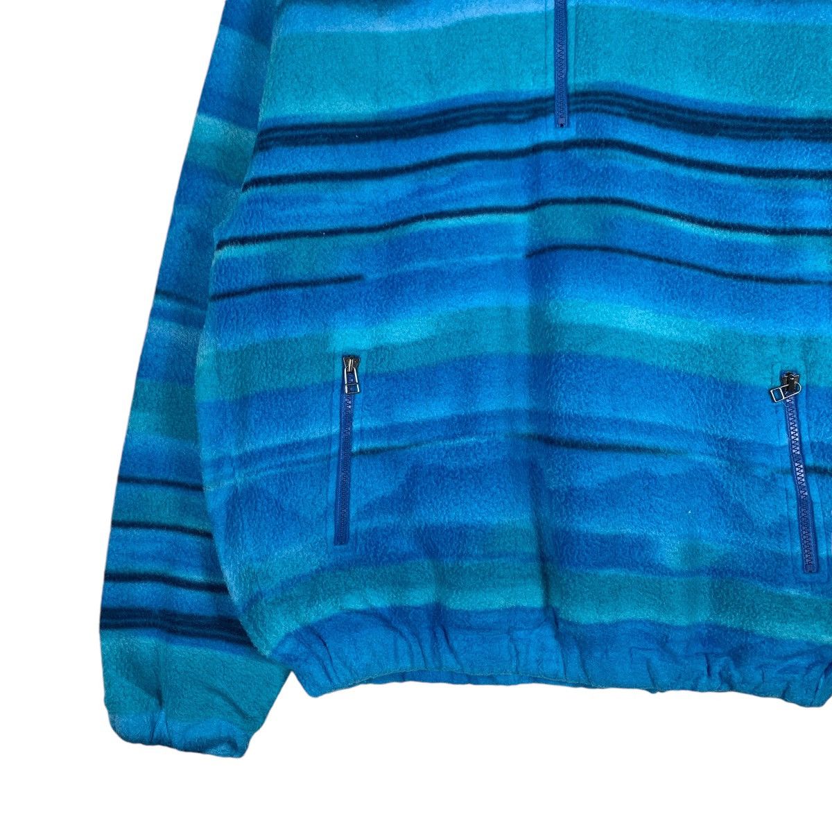 SALOMON Half Zip Pullover Blue Fleece #1360-C61