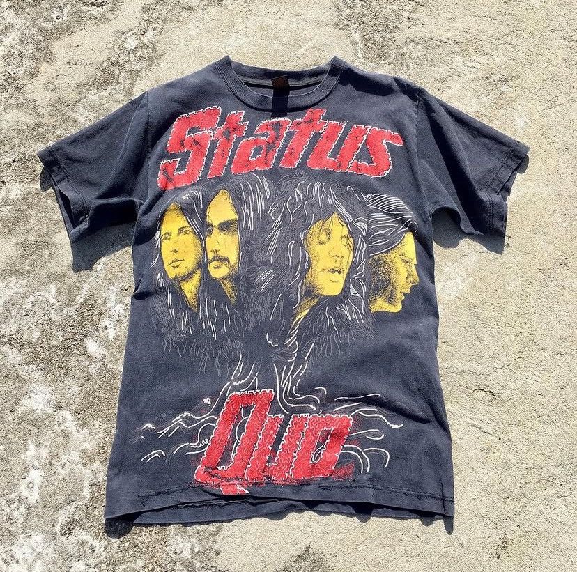 Vintage Vintage 90s Status Quo Tee Size US L / EU 52-54 / 3 - 1 Thumbnail