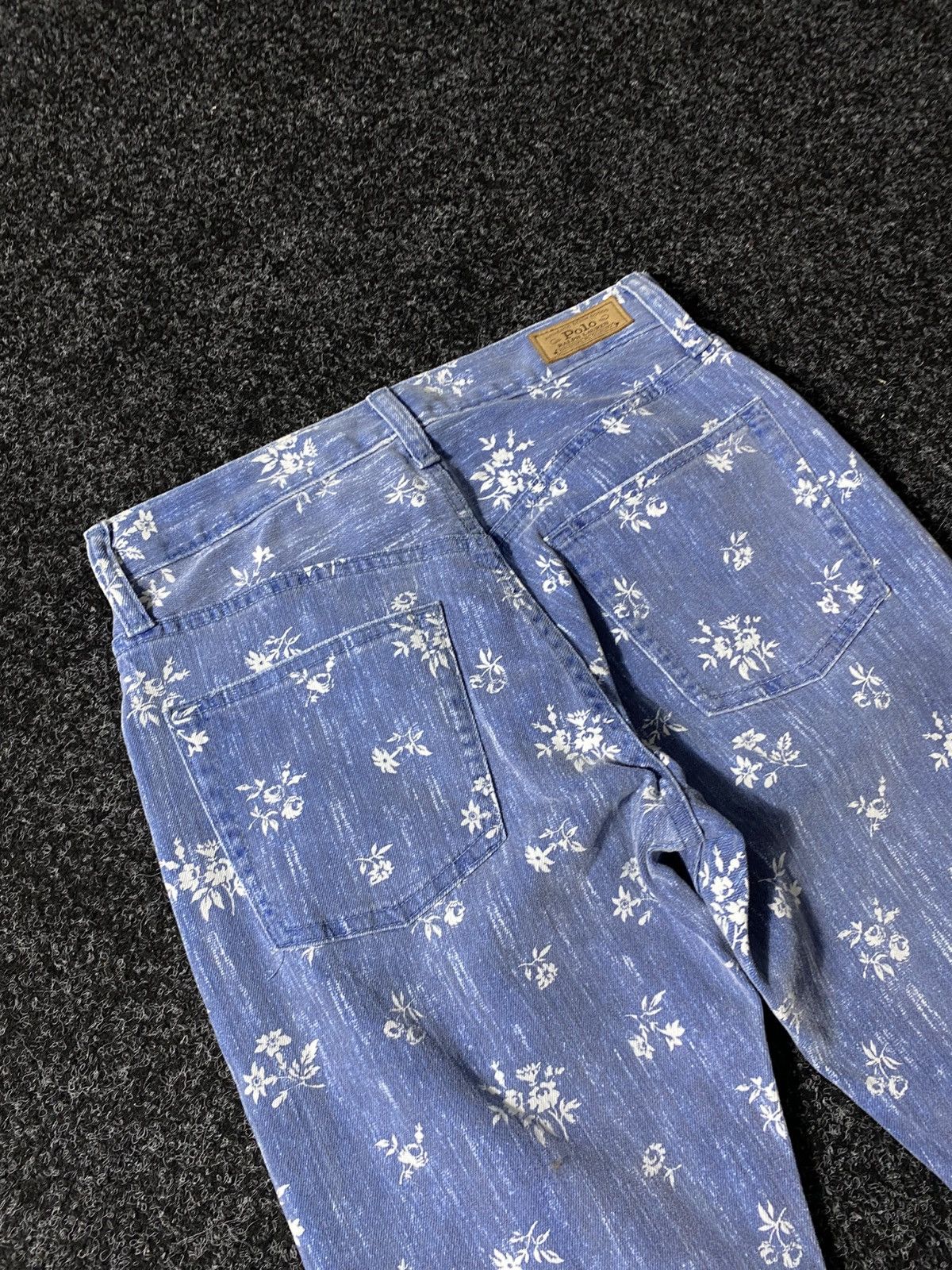 If Six Was Nine × Polo Ralph Lauren × Vintage Vintage Y2K Floral Polo Ralph Lauren Jeans baggy pants Size 27" / US 4 / IT 40 - 13 Thumbnail