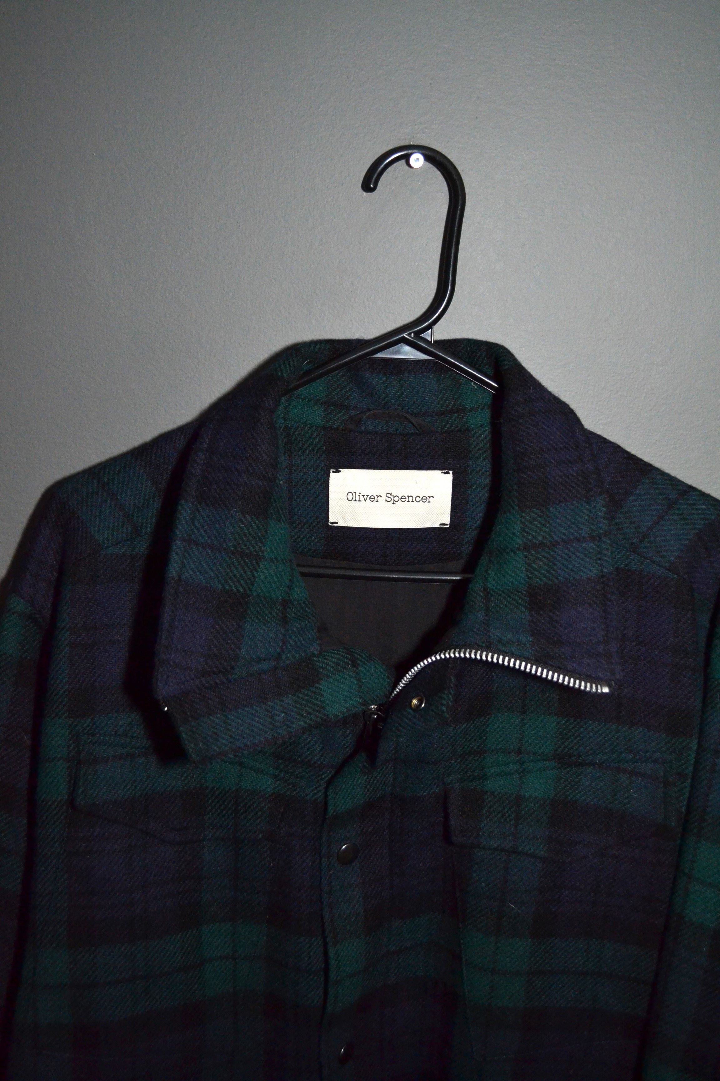 Oliver Spencer Oliver Spencer Woolen 40 size Plaid High Neck Jacket Size US L / EU 52-54 / 3 - 12 Thumbnail