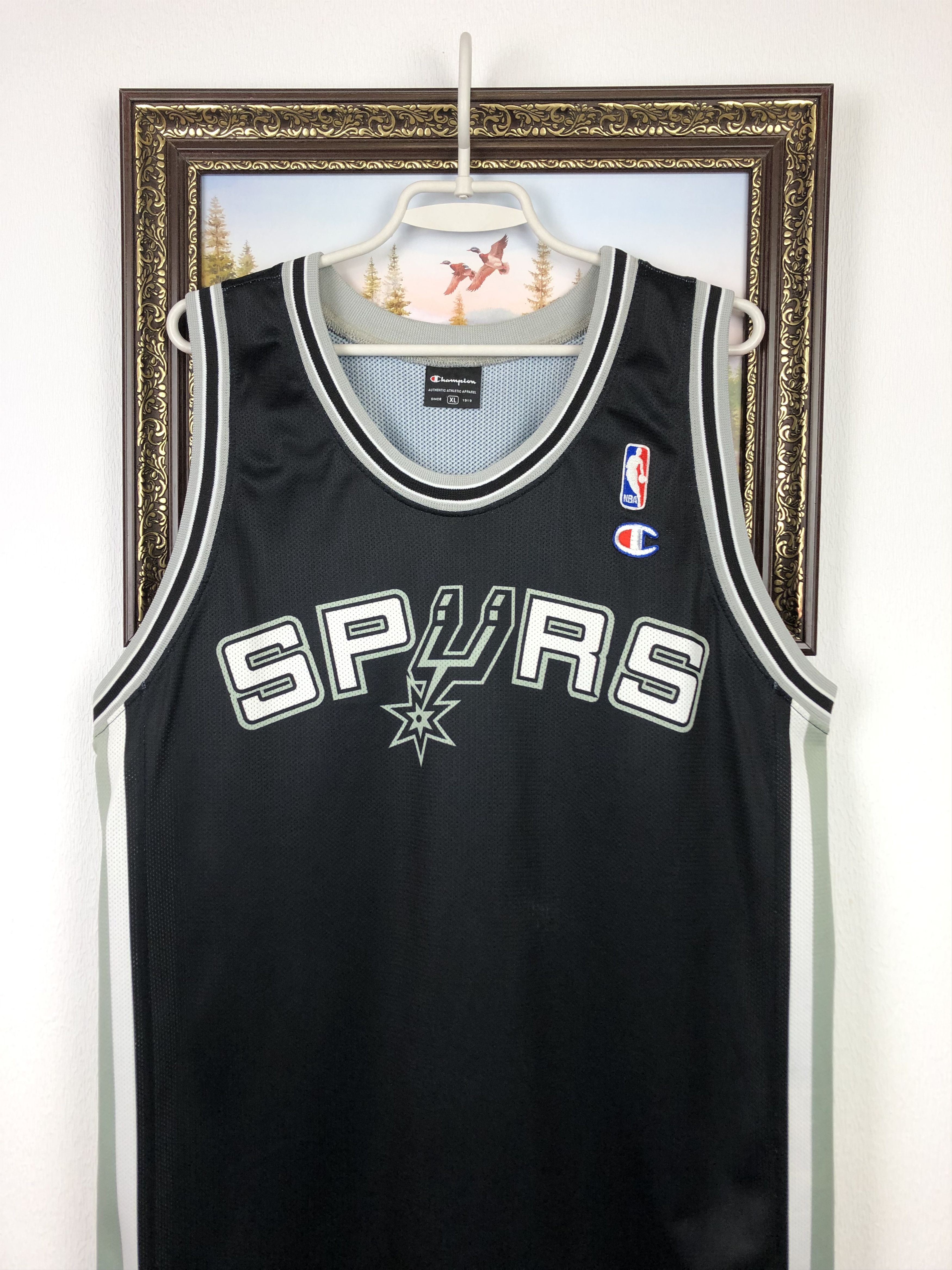 Champion Vintage Champion San Antonio Spurs NBA Jersey Black Shirt Size US XL / EU 56 / 4 - 2 Thumbnail
