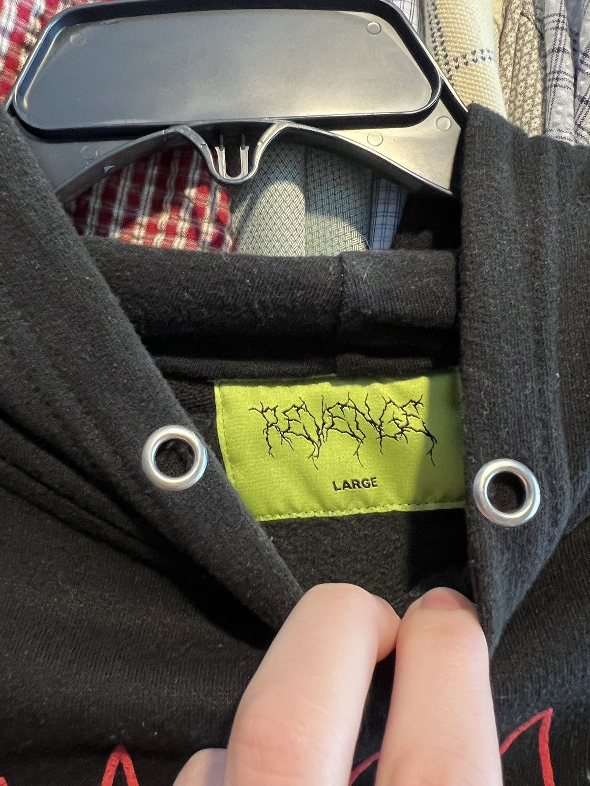 Revenge Revenge Outline Red Water Hoodie Size US L / EU 52-54 / 3 - 2 Thumbnail