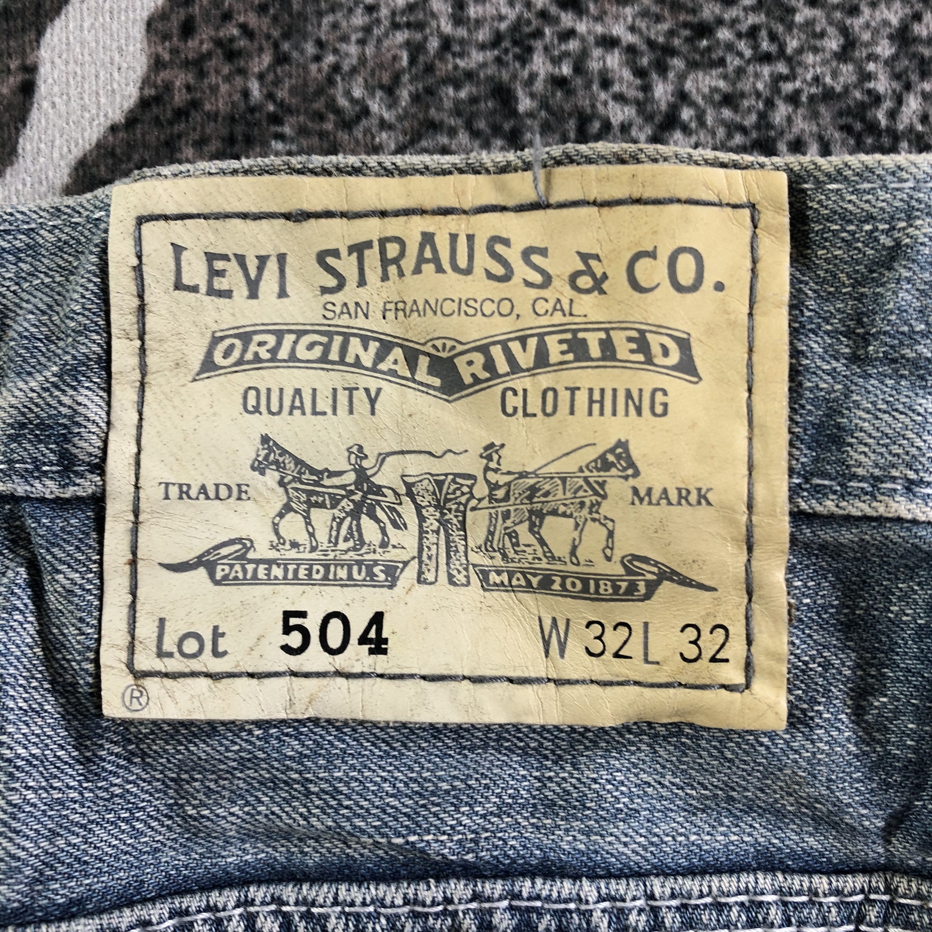 Levi's Vintage Levis 504 Jeans Medium Wash Denim KJ3105 Size US 32 / EU 48 - 5 Thumbnail
