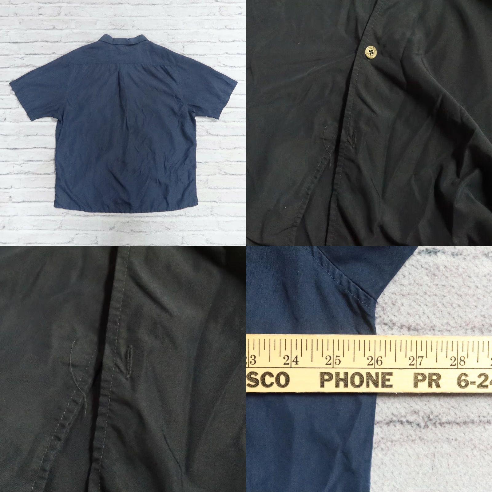 Oakley VINTAGE Oakley Button Shirt Shirt XL Navy XS Size US XL / EU 56 / 4 - 8 Thumbnail