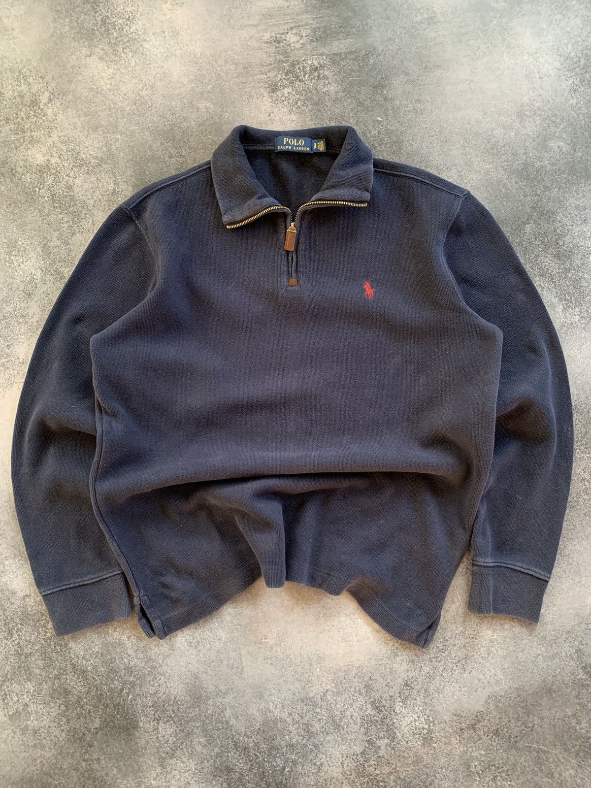 Polo Ralph Lauren × Vintage Vintage Polo Ralph Lauren Zip 1/4 Sweatshirt Old Money Y2K Size US S / EU 44-46 / 1 - 1 Thumbnail
