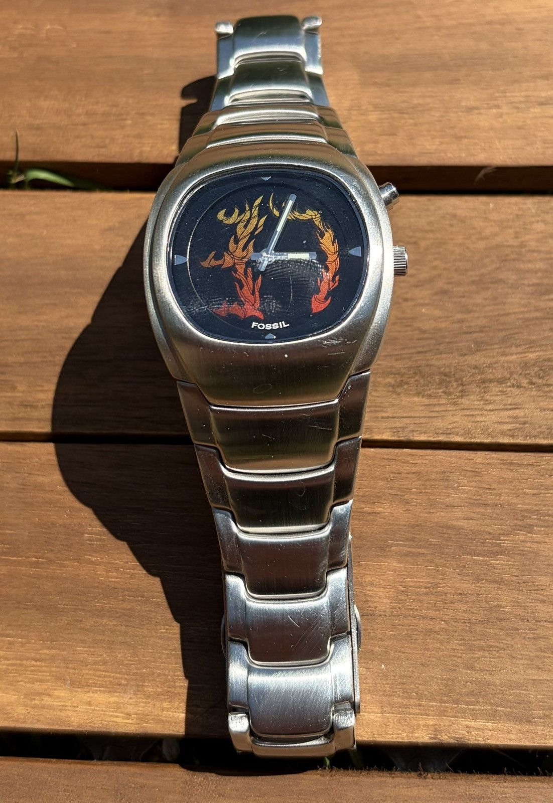 Fossil FOSSIL BIG TIC(JR-8292)TRICK NUMBER RED FRAME WATCH🔴 | Grailed