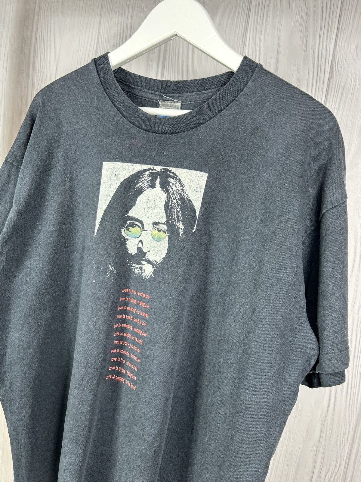 Band Tees Rare Vintage 1971 John Lenon Love Song T-Shirt Size XL Size US XL / EU 56 / 4 - 3 Thumbnail