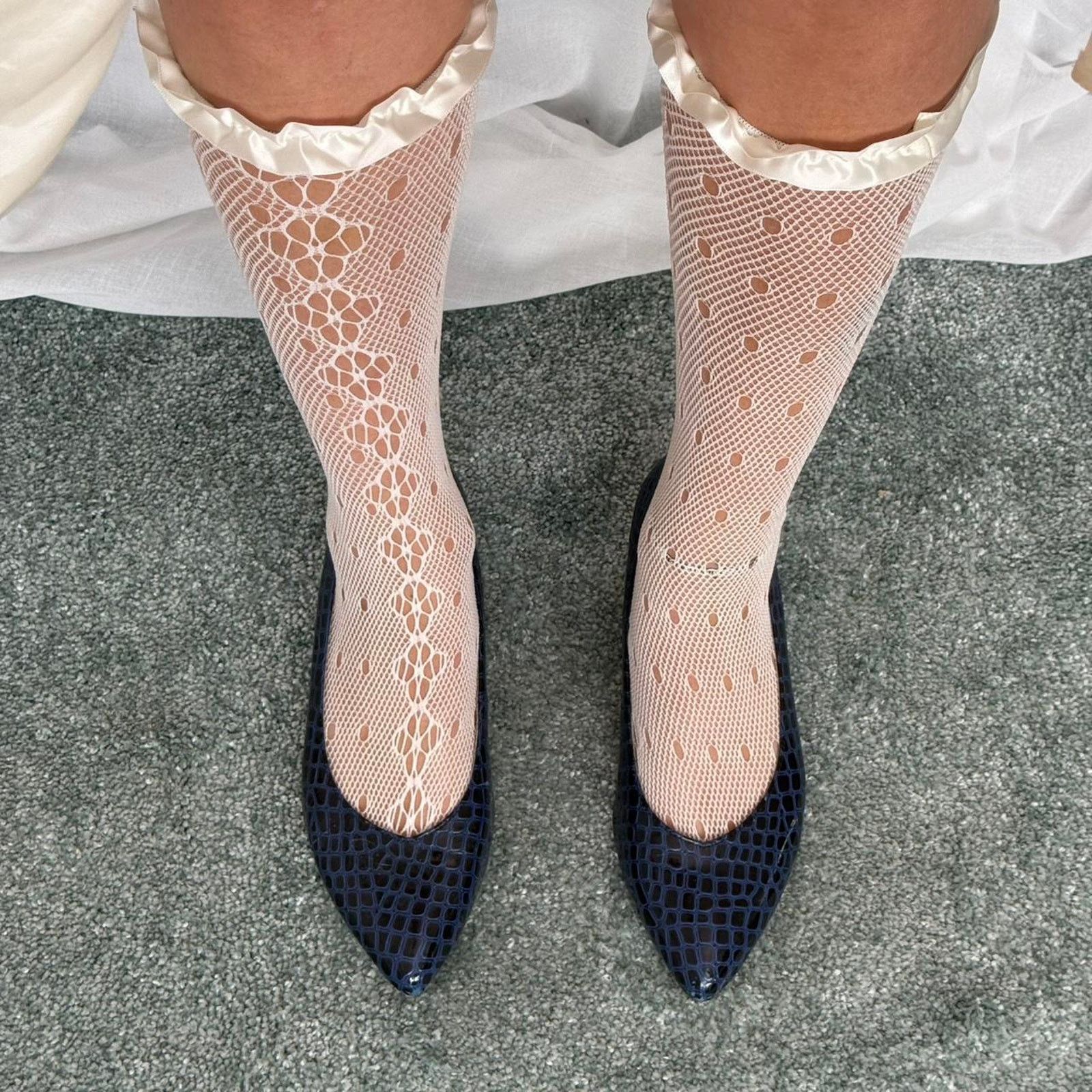 Other ✿ ruffled lace knee socks ✿ Size ONE SIZE - 3 Thumbnail
