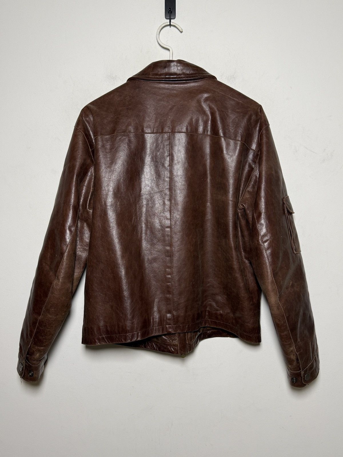 Giorgio Armani Vintage Armani Jeans leather jacket Size US M / EU 48-50 / 2 - 9 Thumbnail