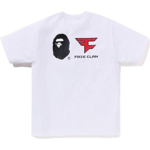 Bape x Faze Clan Tee White Red Camo