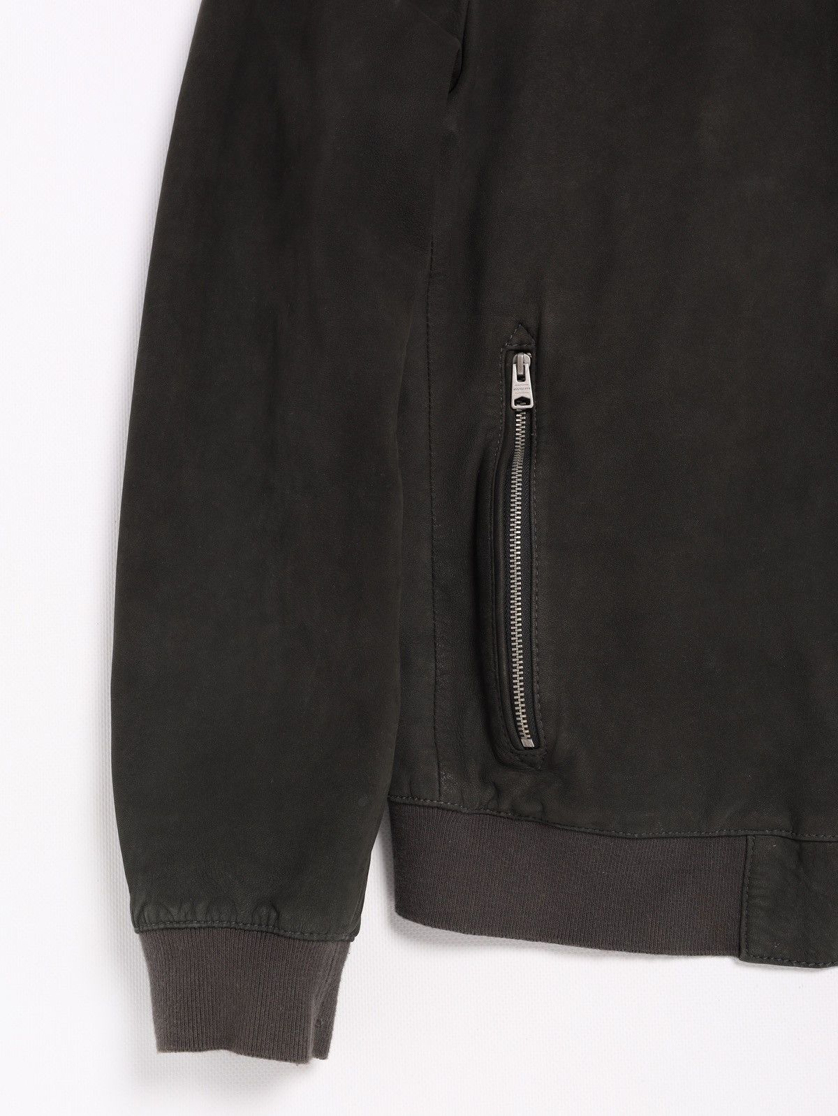 Allsaints Allsaints Suede Sheep Leather Jacket Stones Bomber Dark Gray Size US M / EU 48-50 / 2 - 5 Thumbnail